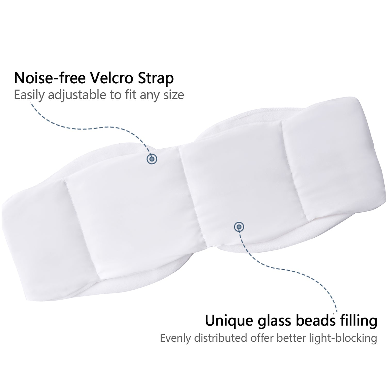 Closeout - Weighted Sleep Mask with Glass Beads for Men Women Sleeping Nap Travel