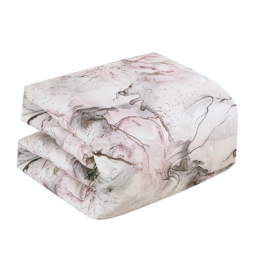 Closeout - 7 Piece Abstract Print Comforter Set with Bed Sheet Set, 22896
