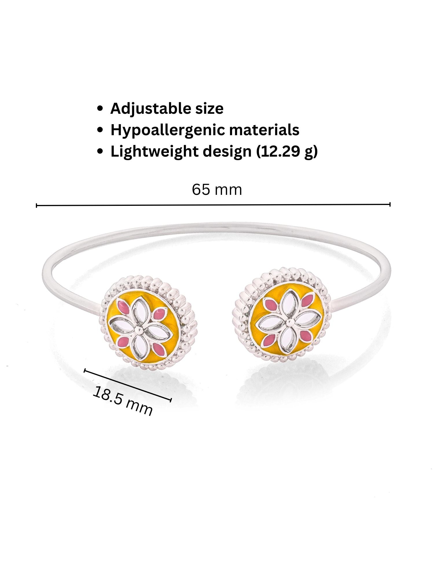 Petal Radiance Cuff Bracelet