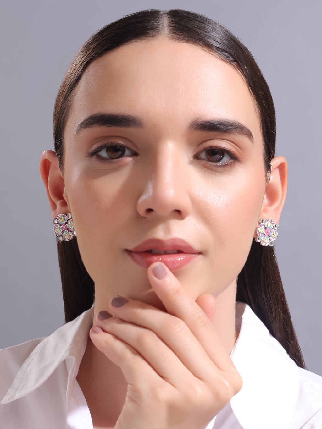 Nubian Bloom Stud Earrings