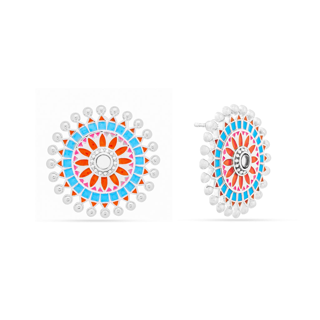 Vibrant Harmony Stud Earrings