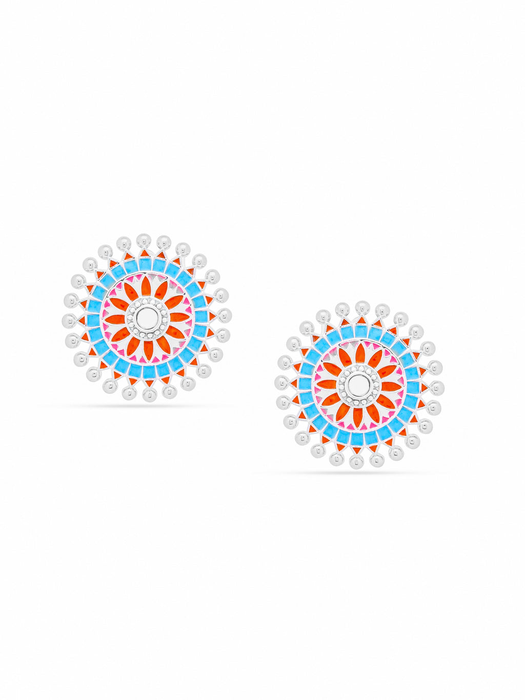 Vibrant Harmony Stud Earrings