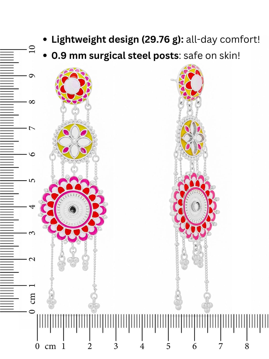 Sunlit Symphony Tiered Dangler Earrings
