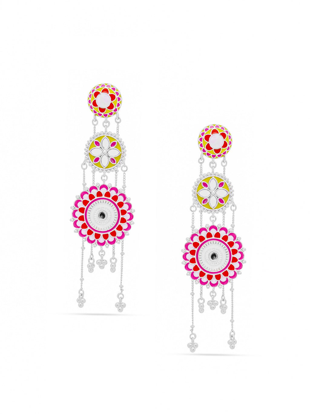 Sunlit Symphony Tiered Dangler Earrings