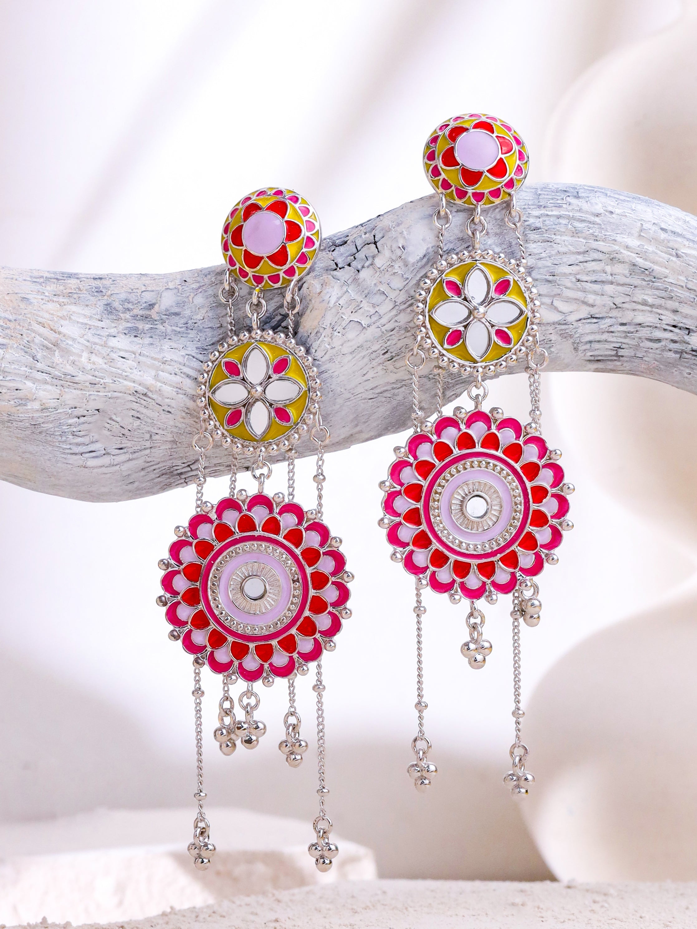Sunlit Symphony Tiered Dangler Earrings