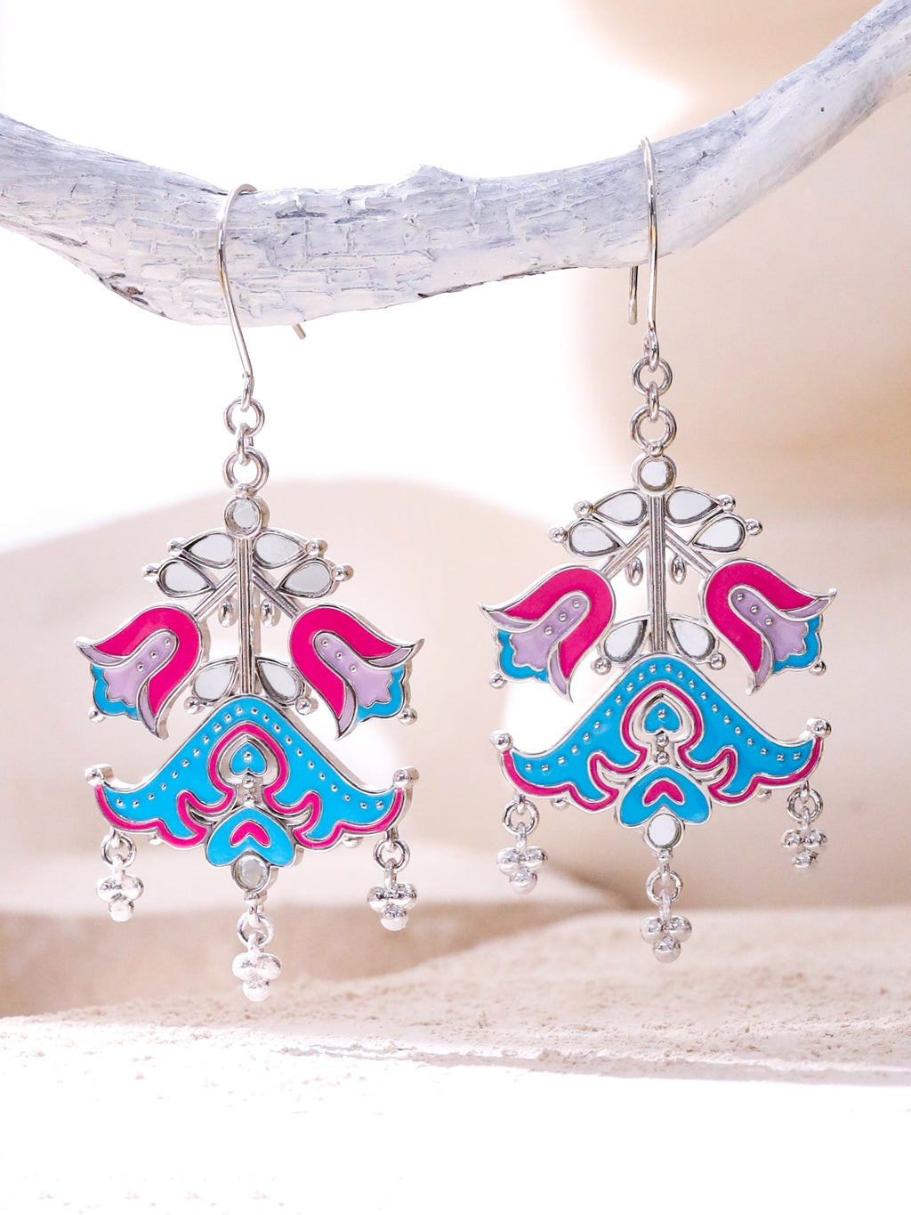 Fleeting Flora Dangler Earrings