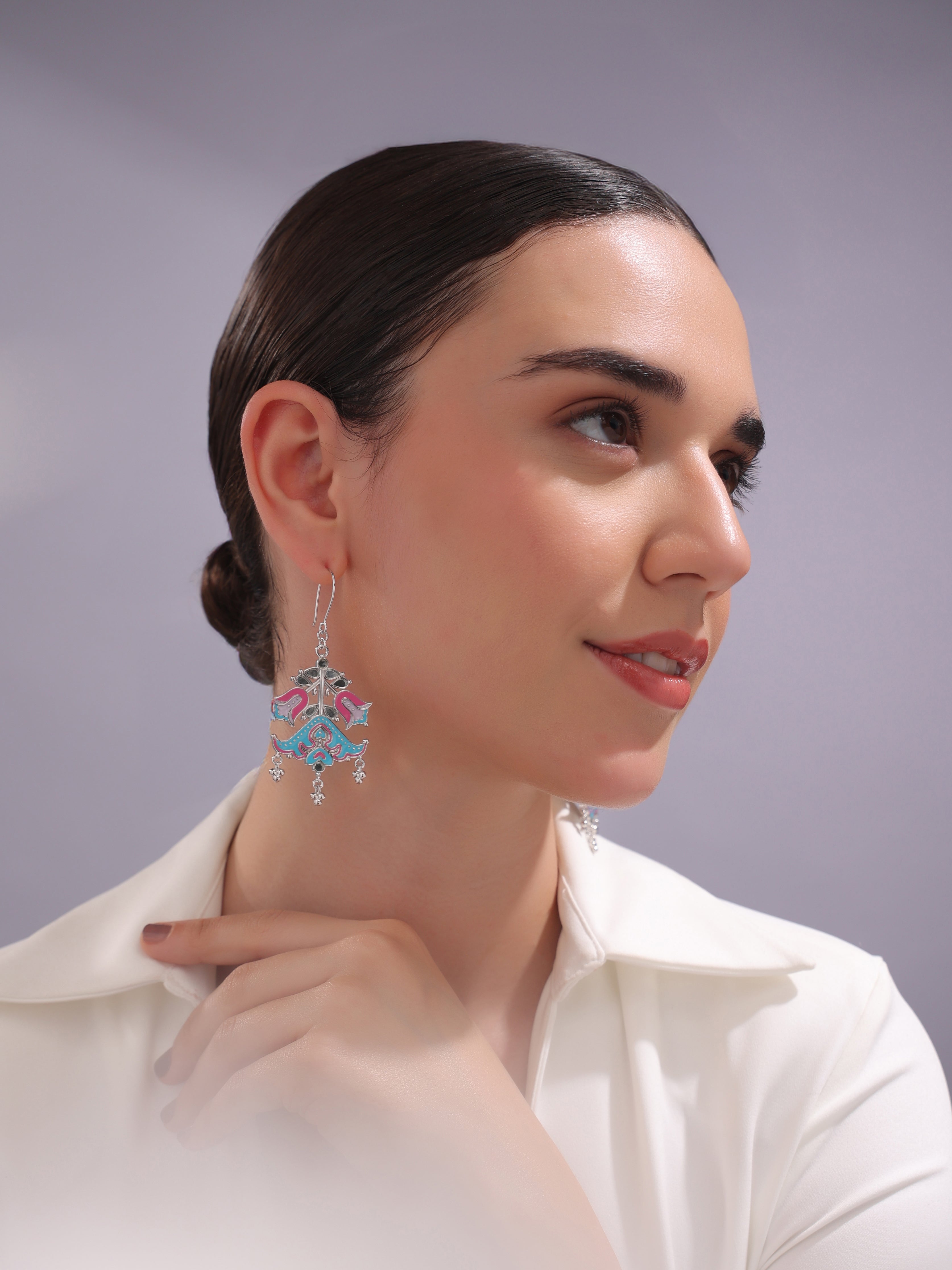 Fleeting Flora Dangler Earrings