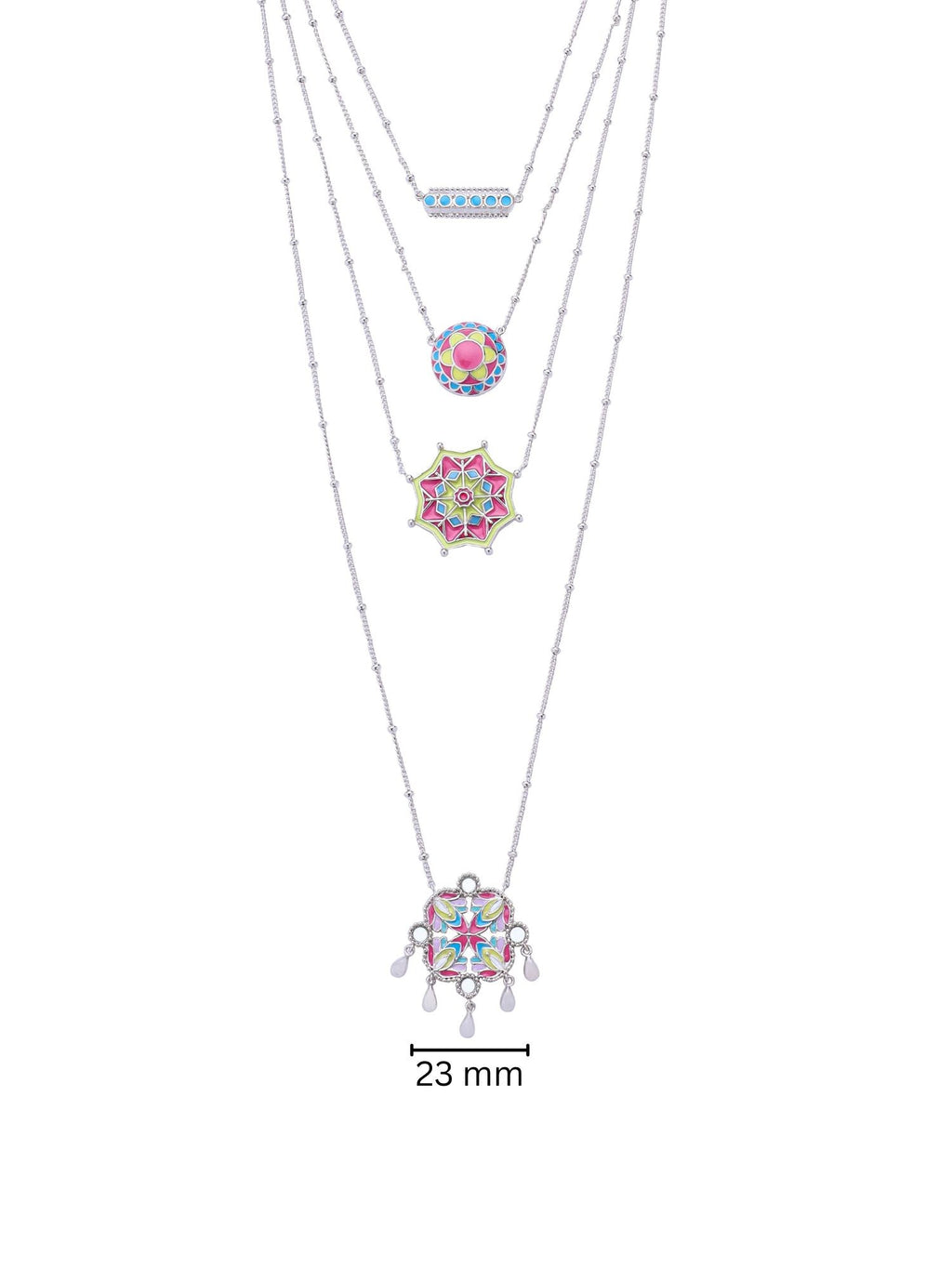 Enchanted Desert Garden Layered Pendant Necklace