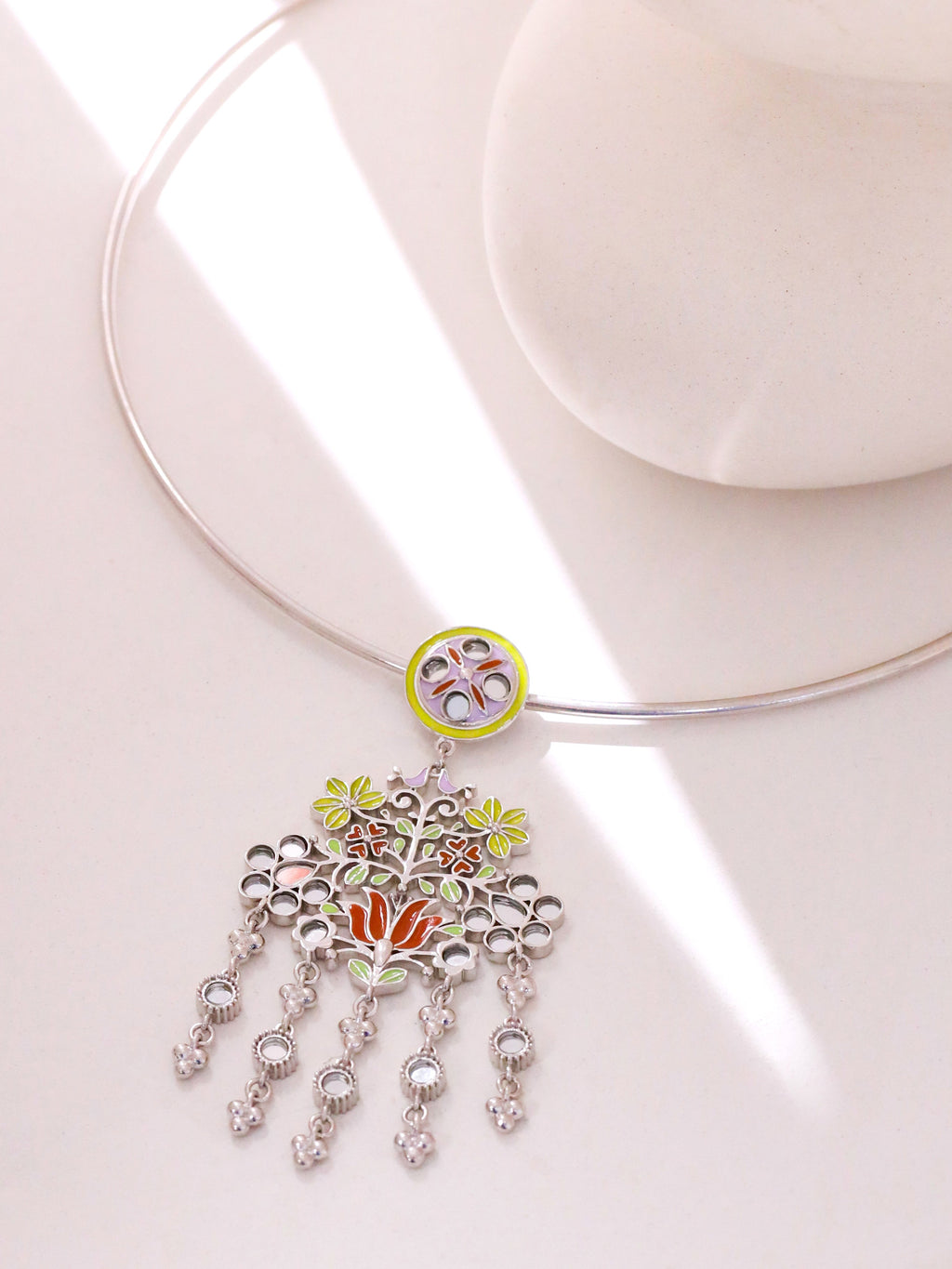 Floral Flock Hasli Necklace