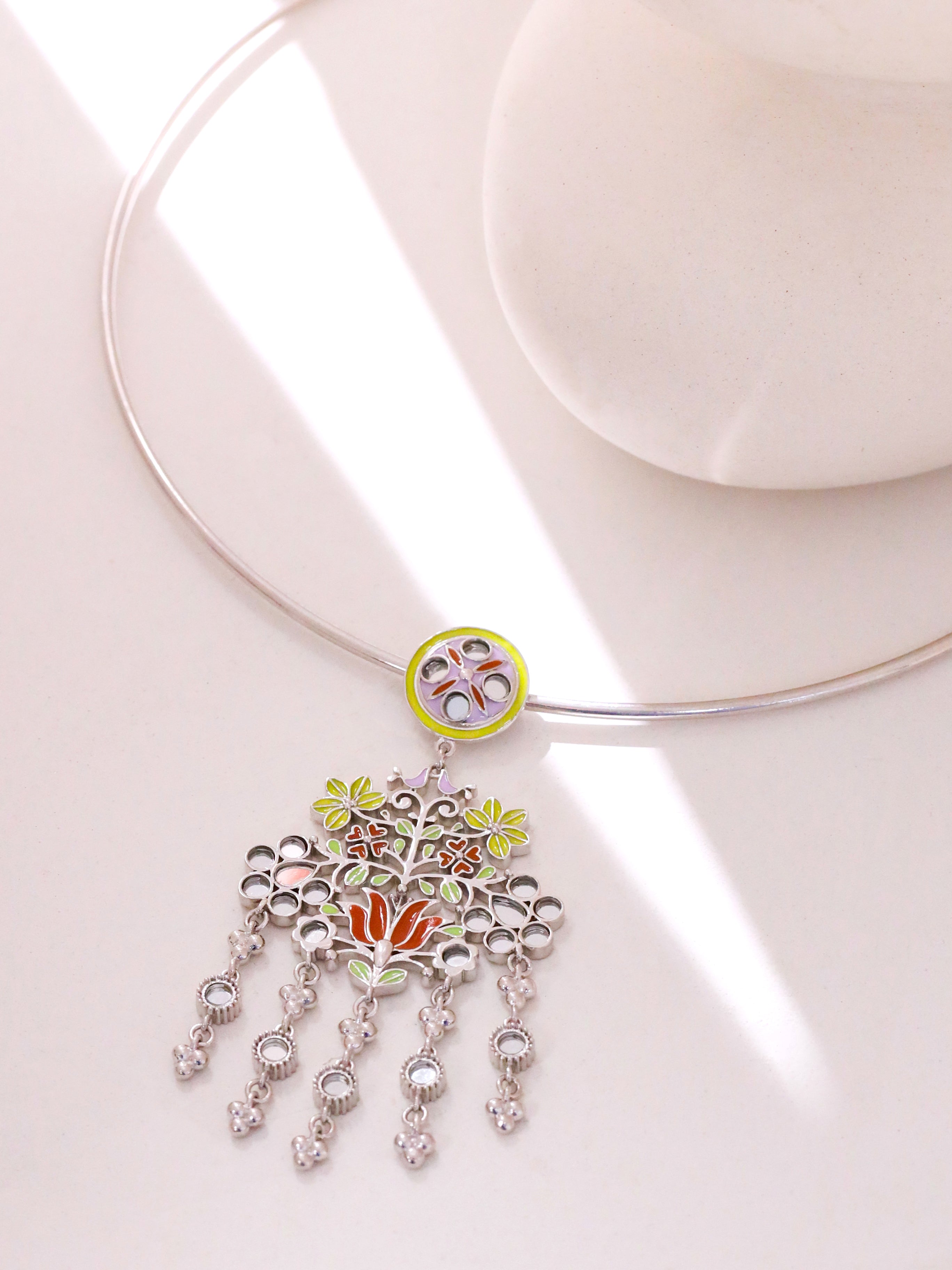 Floral Flock Hasli Necklace