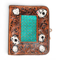 CARDS TOOLED LEATHER ZIPPER PLANNER
