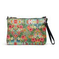 MDB Co Floral Bills All-Over Print Crossbody Bag Unisex With Removable Straps
