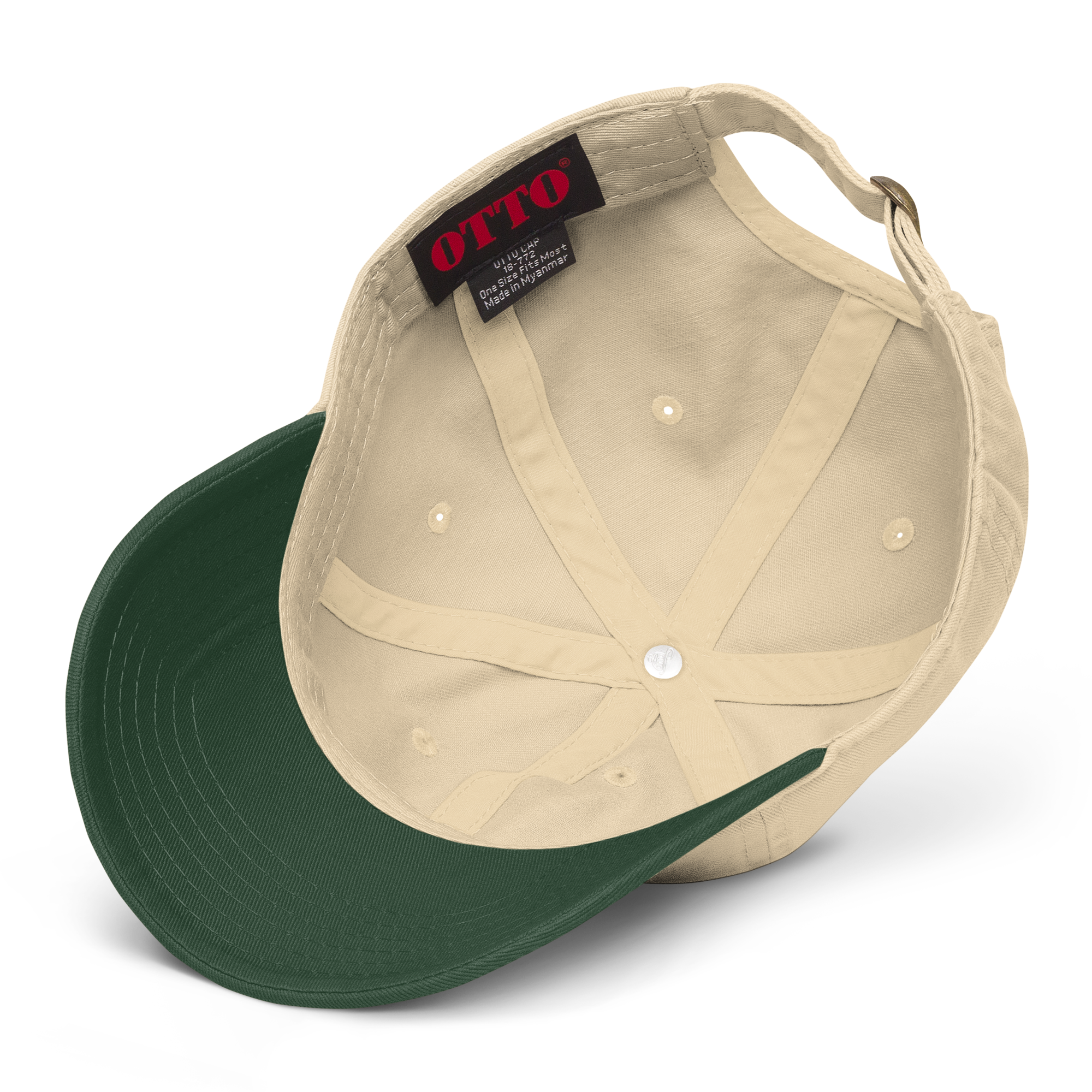 "I AM" WORTH Garment washed baseball cap