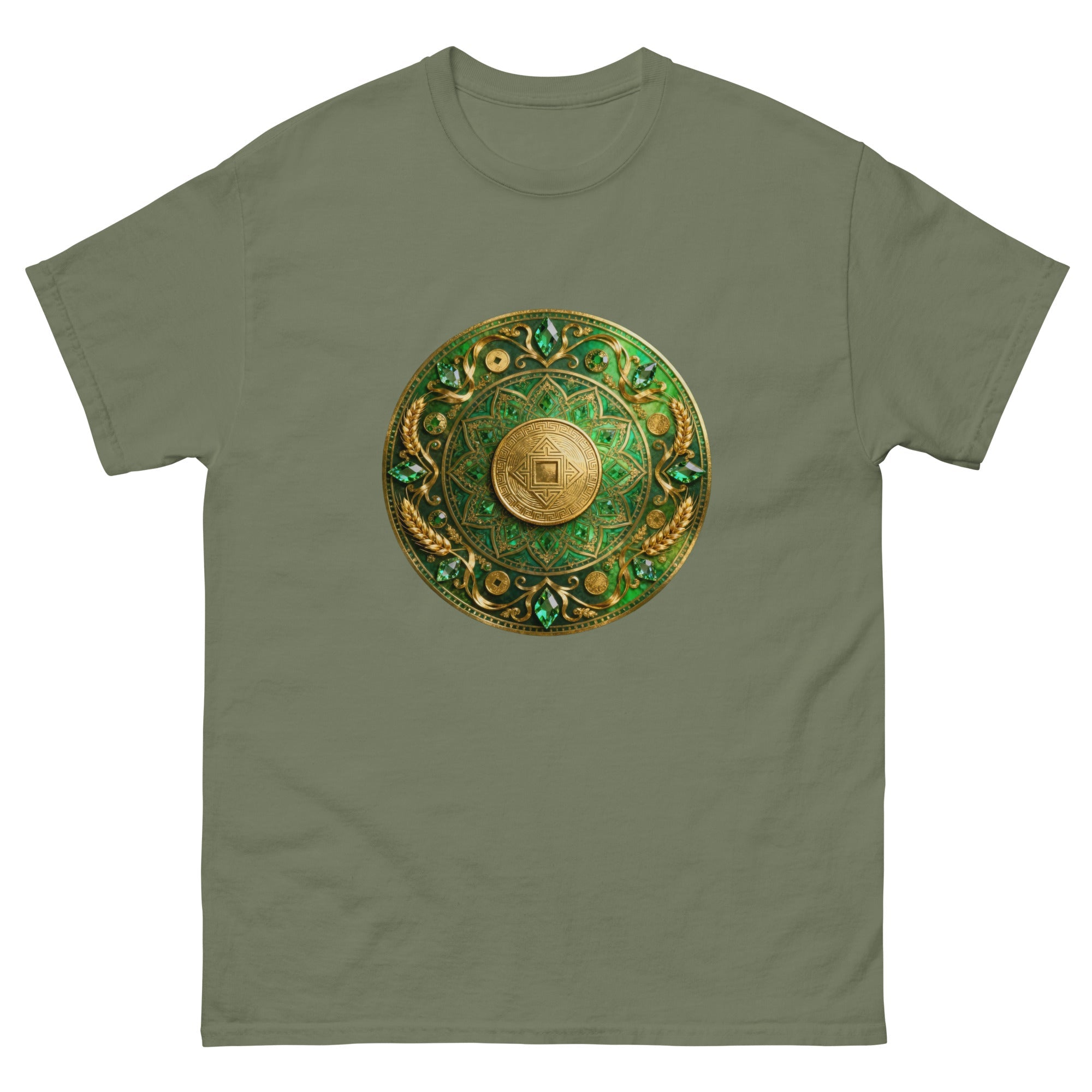 MDB Co. Prosperity Coin Mandala Classic Unisex 100% Cotton Everyday Tee