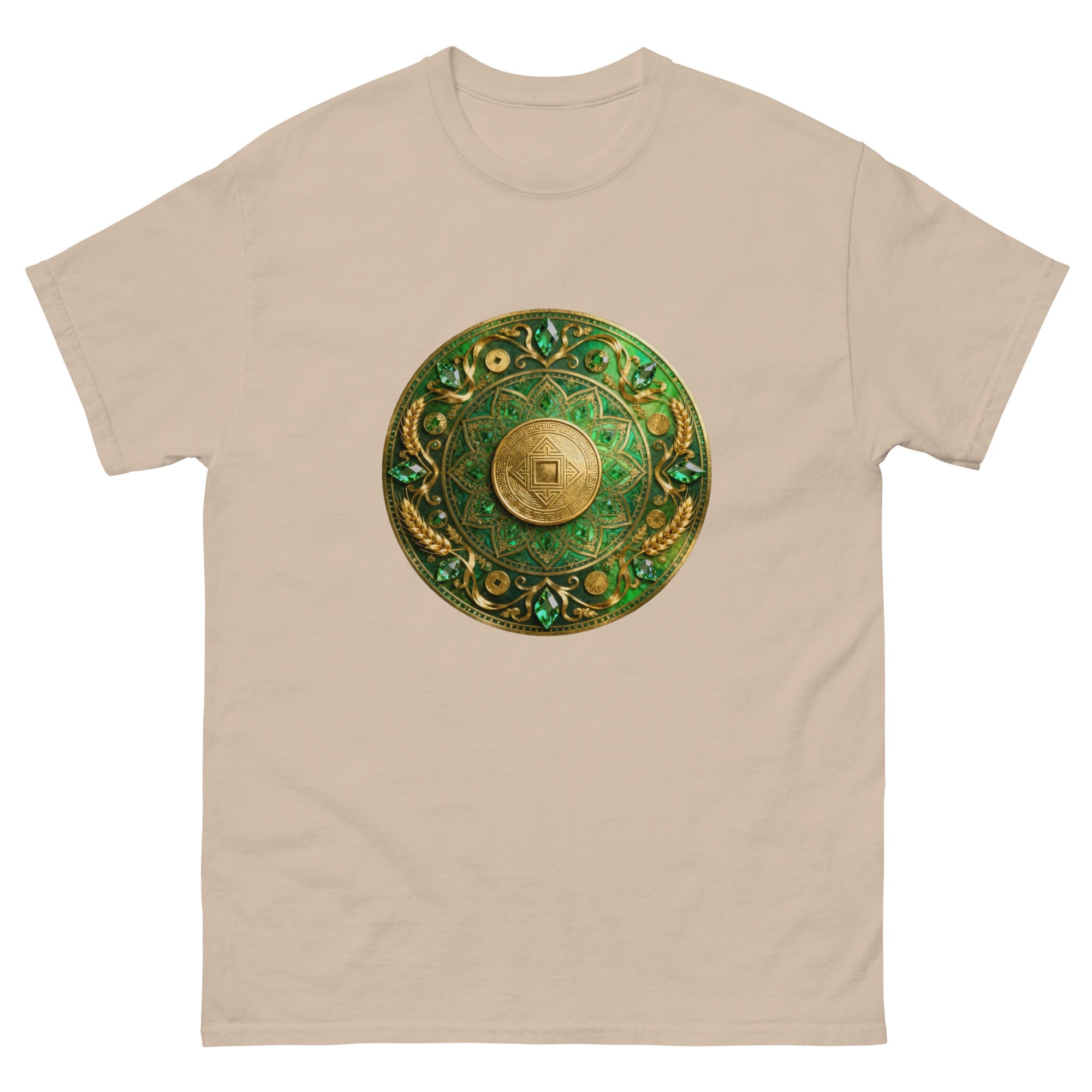 MDB Co. Prosperity Coin Mandala Classic Unisex 100% Cotton Everyday Tee