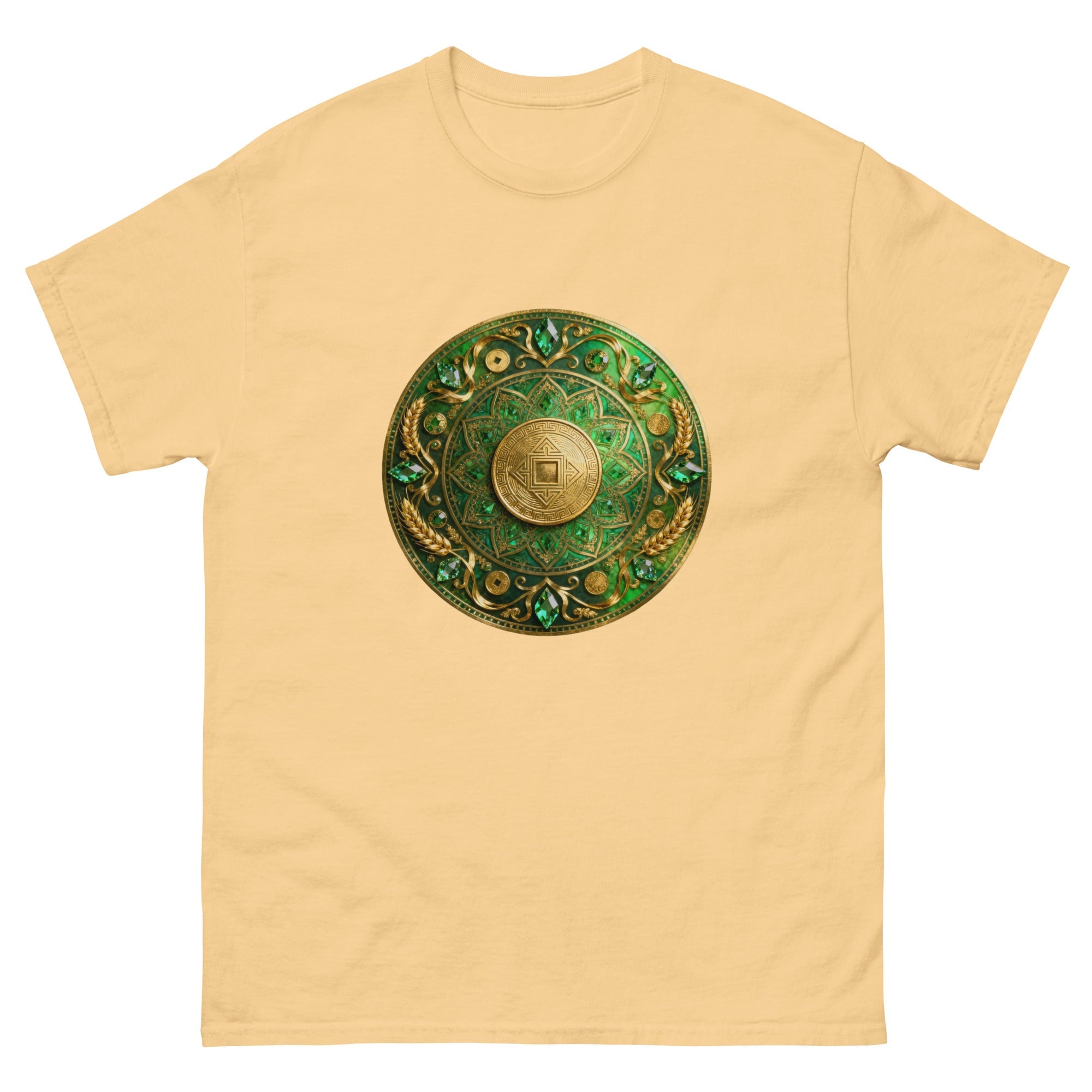 MDB Co. Prosperity Coin Mandala Classic Unisex 100% Cotton Everyday Tee