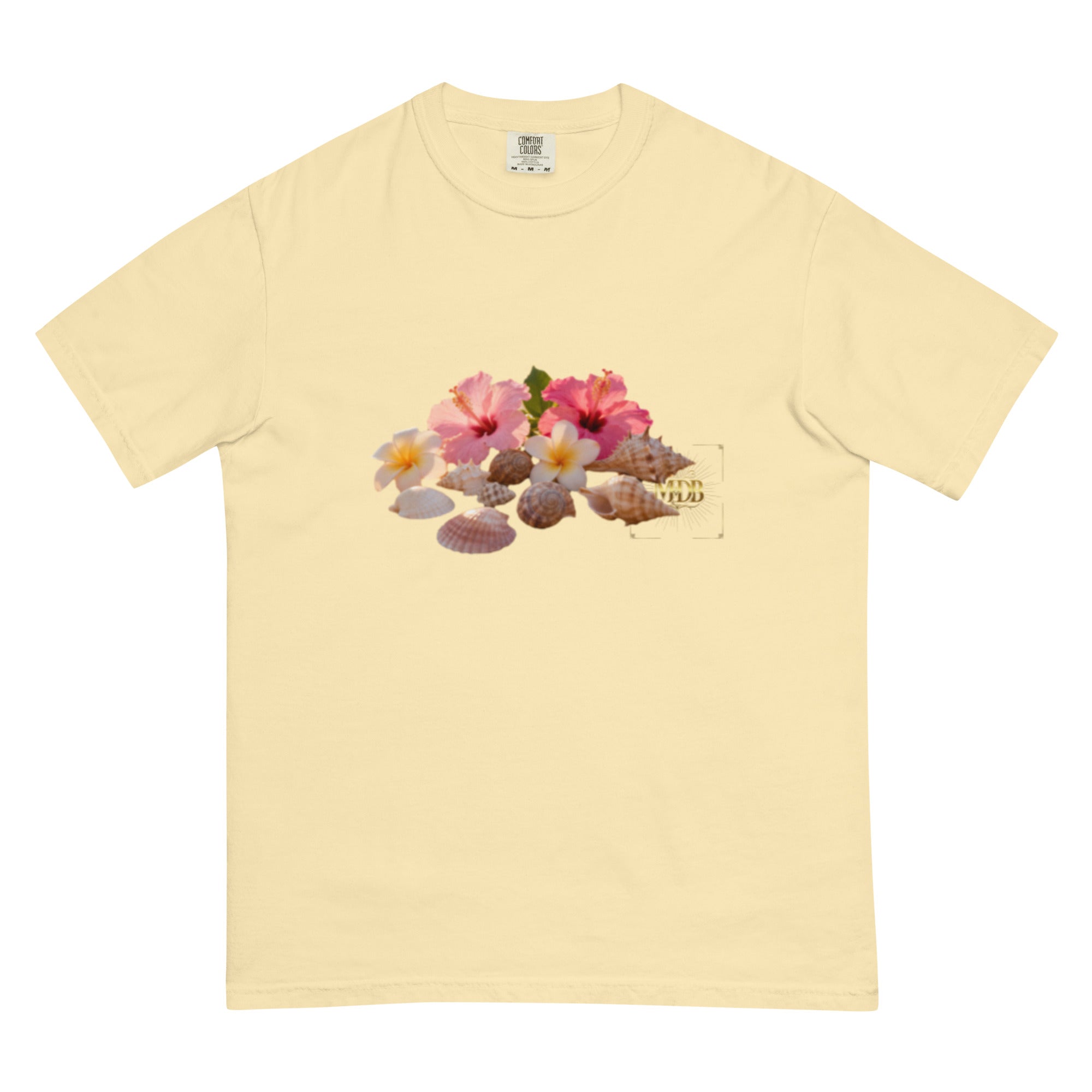 MDB Co. "FLORAL FORTUNE" Unisex garment-dyed heavyweight t-shirt