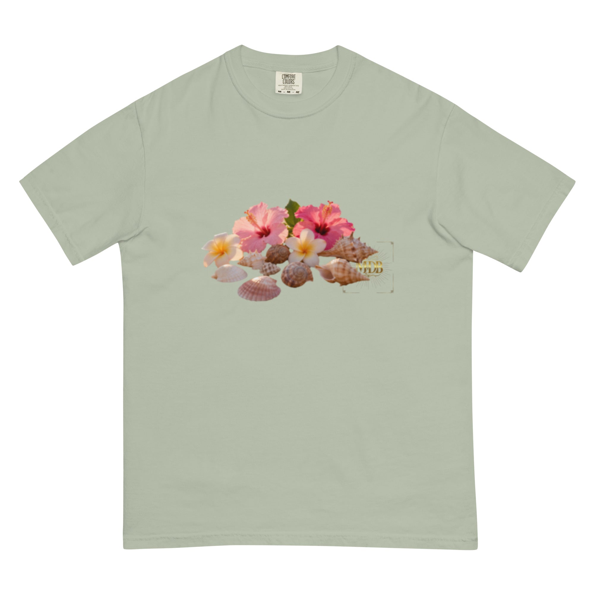MDB Co. "FLORAL FORTUNE" Unisex garment-dyed heavyweight t-shirt