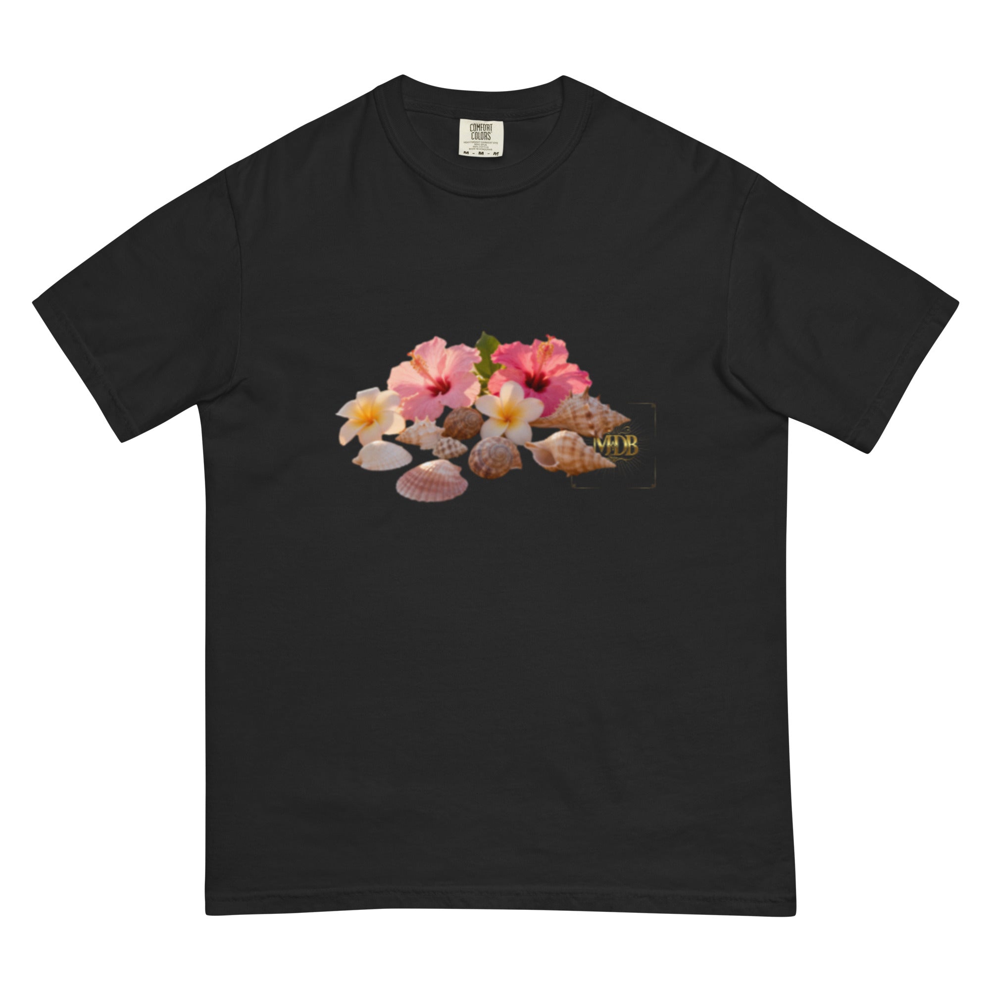 MDB Co. "FLORAL FORTUNE" Unisex garment-dyed heavyweight t-shirt