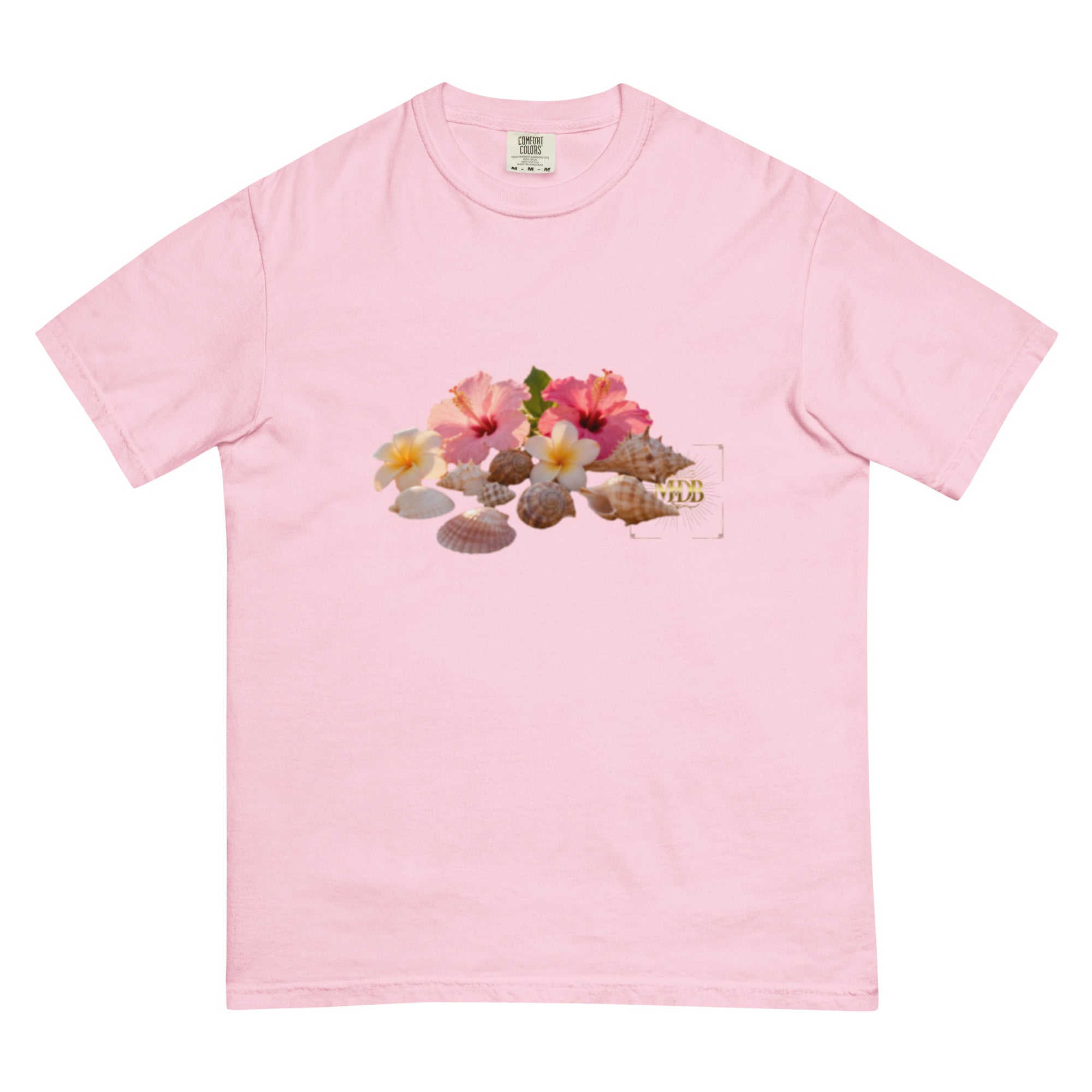 MDB Co. "FLORAL FORTUNE" Unisex garment-dyed heavyweight t-shirt