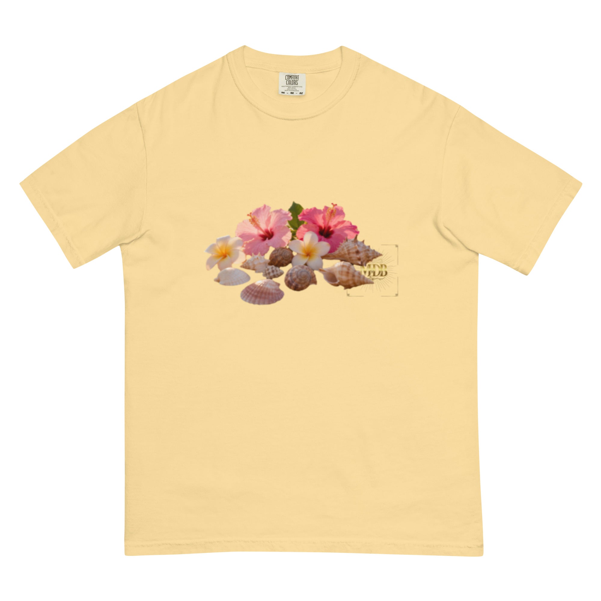 MDB Co. "FLORAL FORTUNE" Unisex garment-dyed heavyweight t-shirt