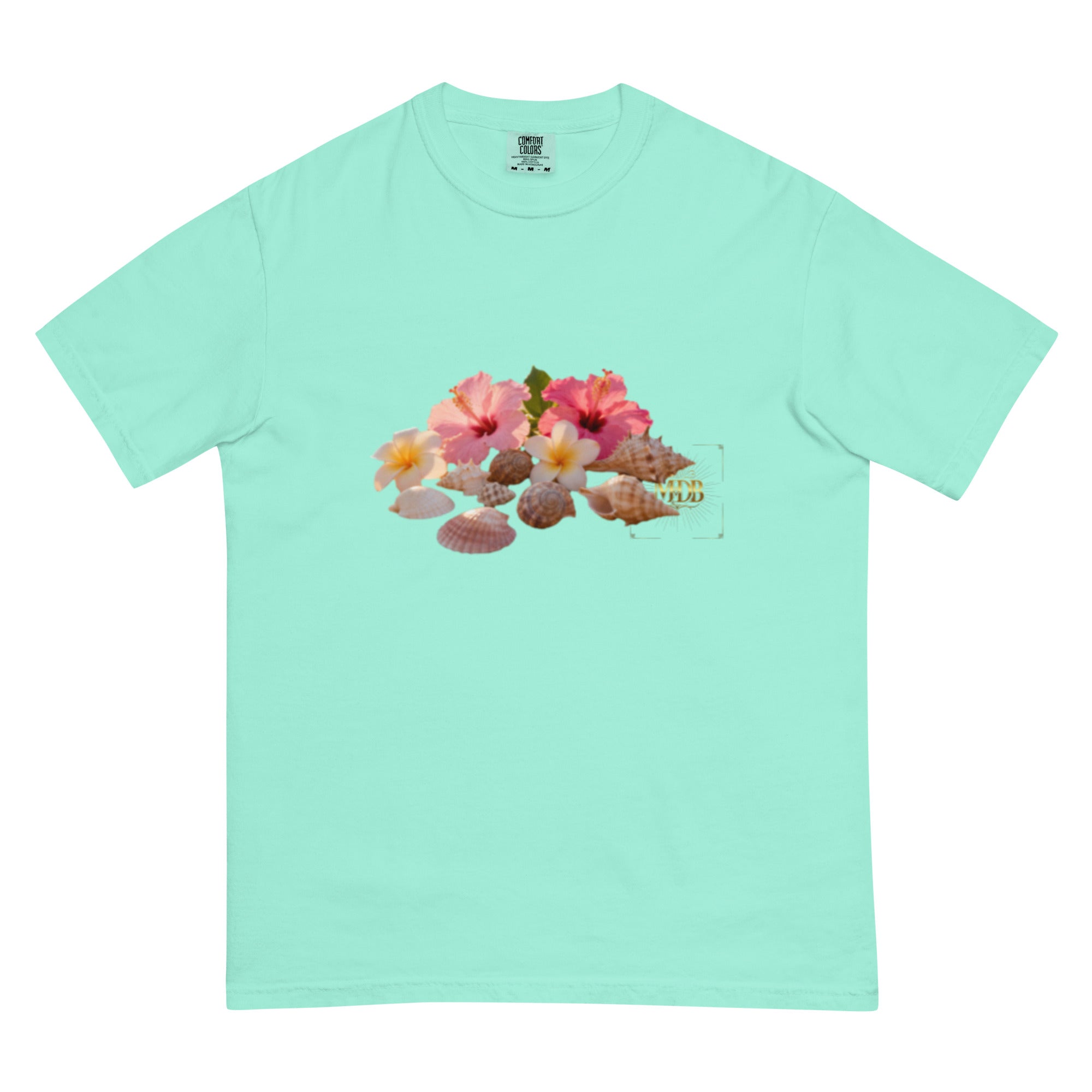 MDB Co. "FLORAL FORTUNE" Unisex garment-dyed heavyweight t-shirt