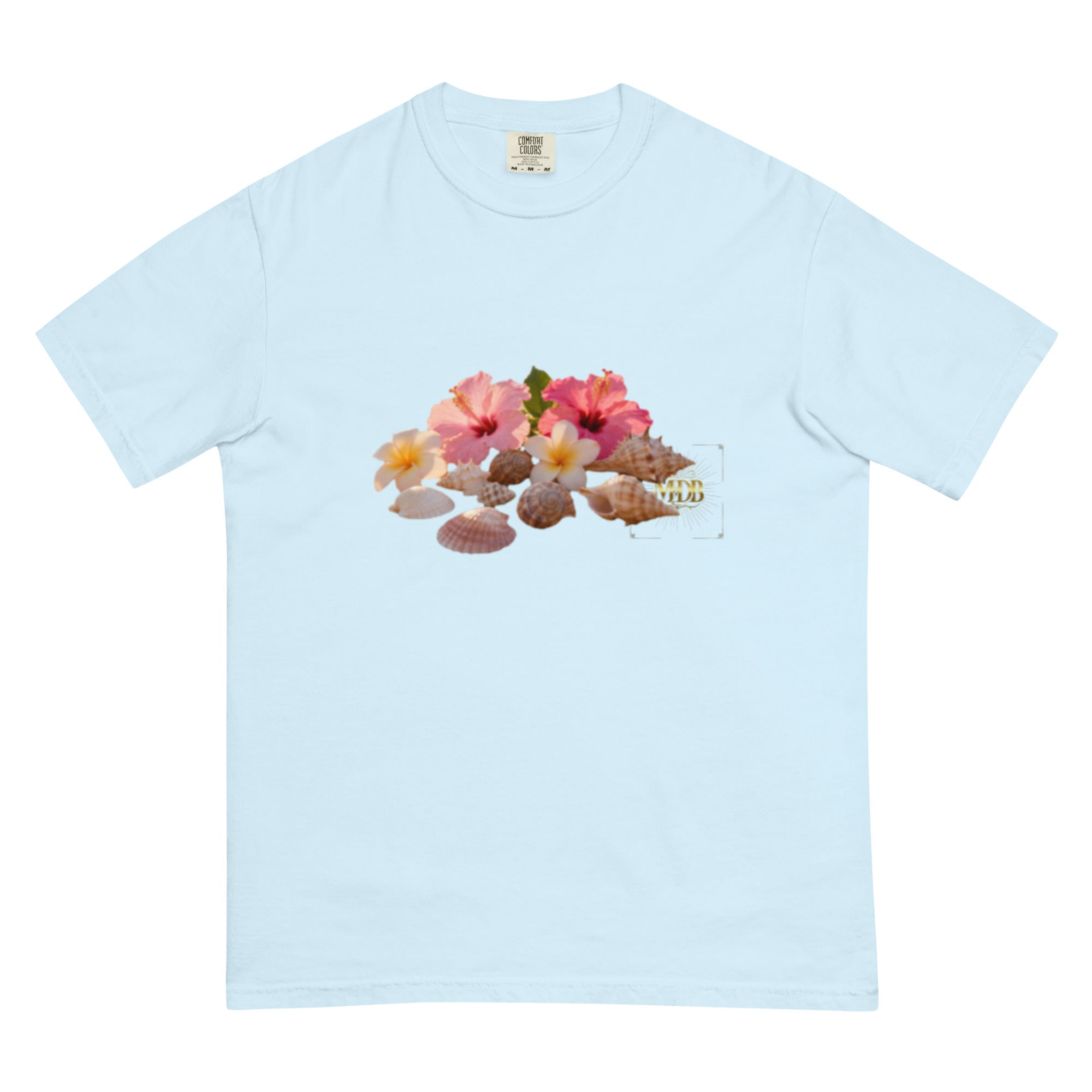 MDB Co. "FLORAL FORTUNE" Unisex garment-dyed heavyweight t-shirt