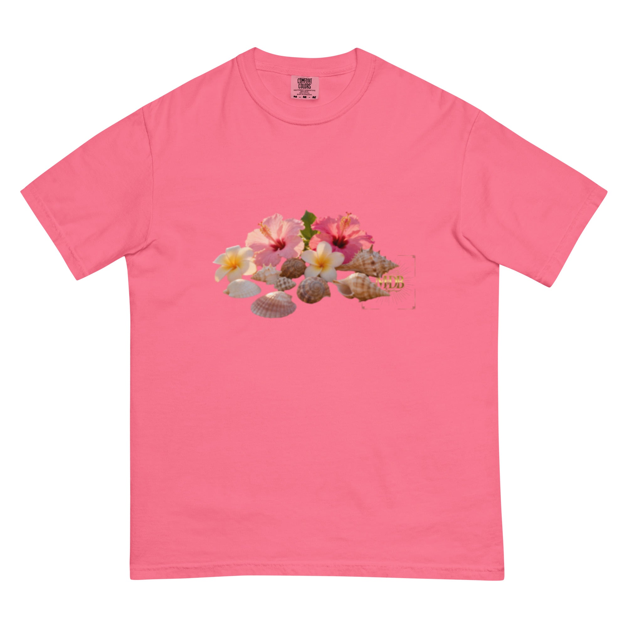 MDB Co. "FLORAL FORTUNE" Unisex garment-dyed heavyweight t-shirt