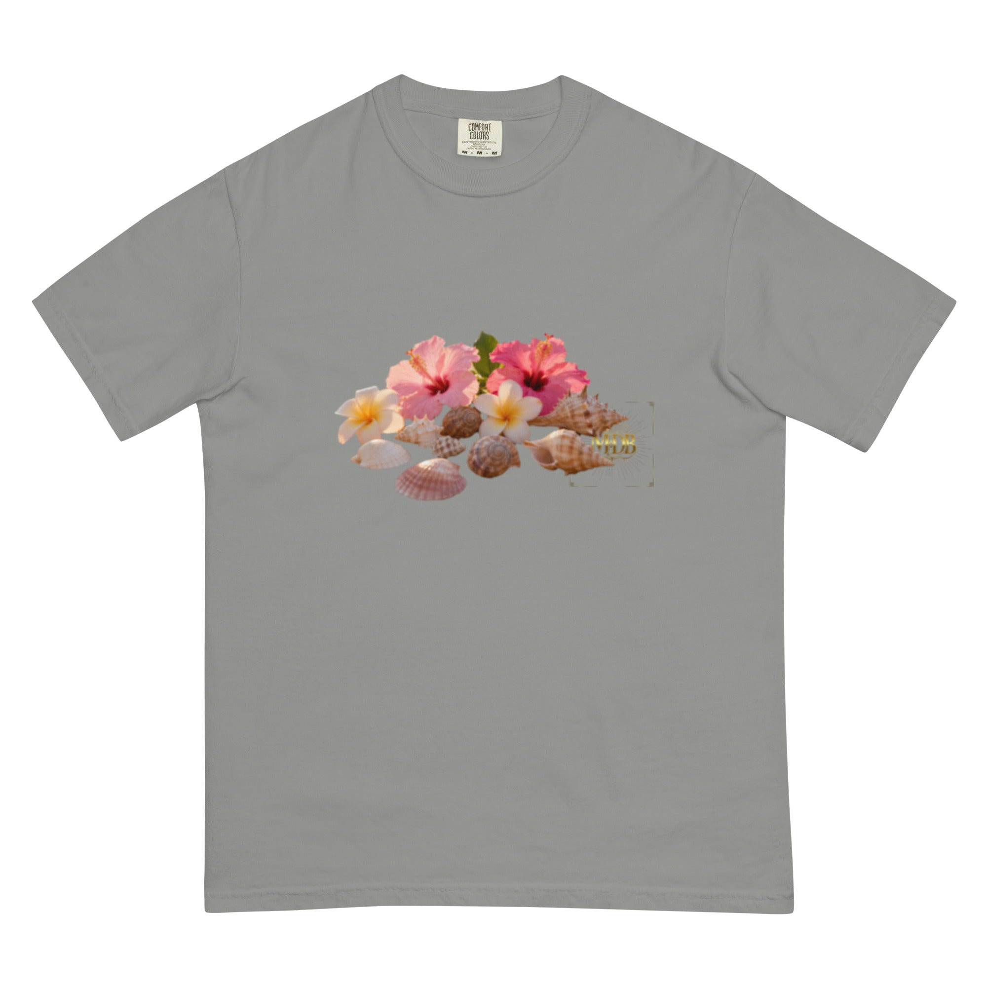 MDB Co. "FLORAL FORTUNE" Unisex garment-dyed heavyweight t-shirt
