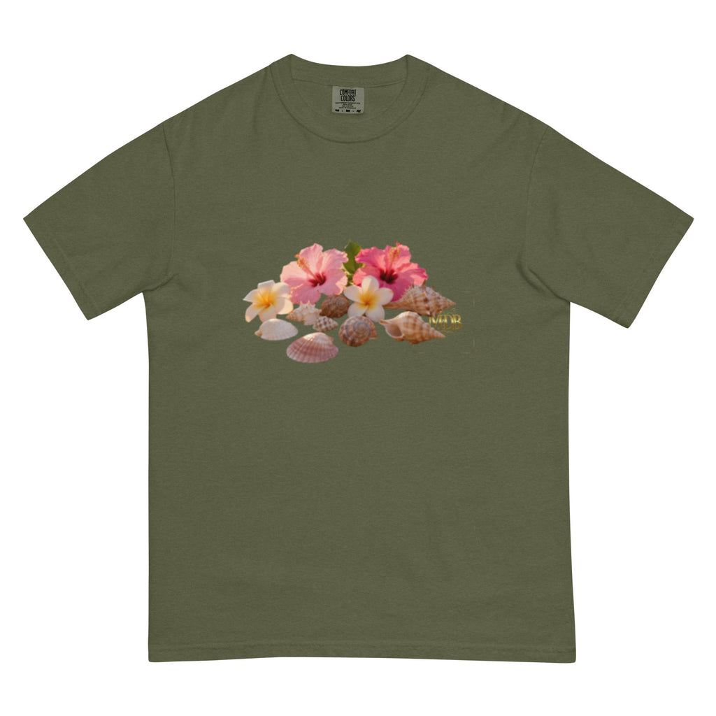 MDB Co. "FLORAL FORTUNE" Unisex garment-dyed heavyweight t-shirt