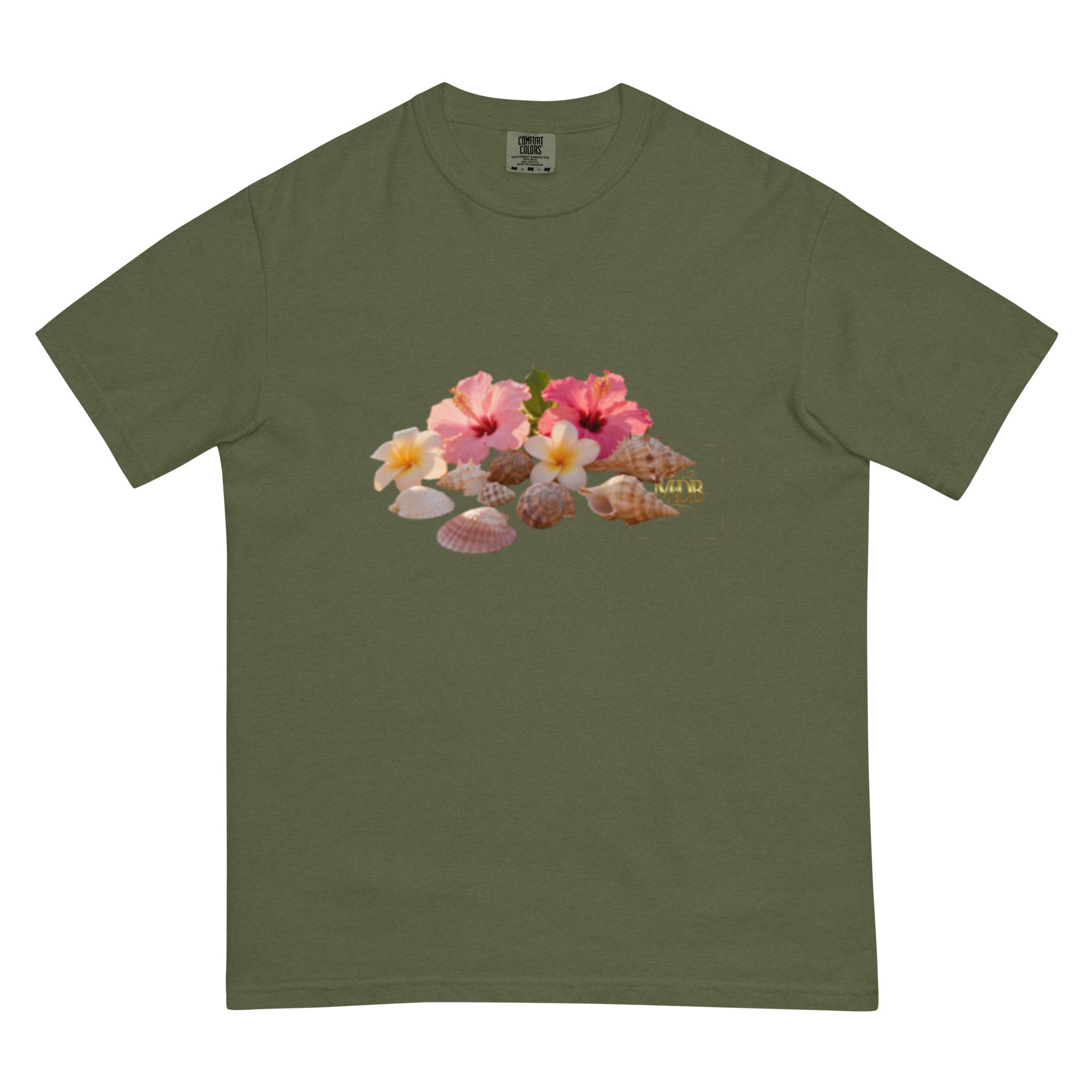 MDB Co. "FLORAL FORTUNE" Unisex garment-dyed heavyweight t-shirt