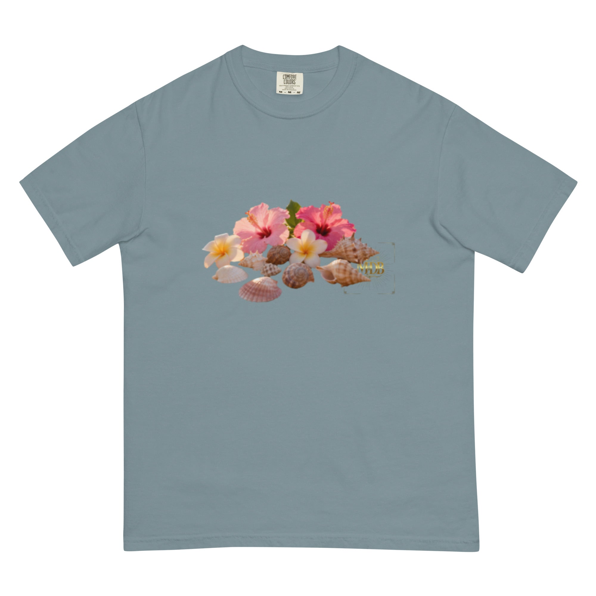 MDB Co. "FLORAL FORTUNE" Unisex garment-dyed heavyweight t-shirt