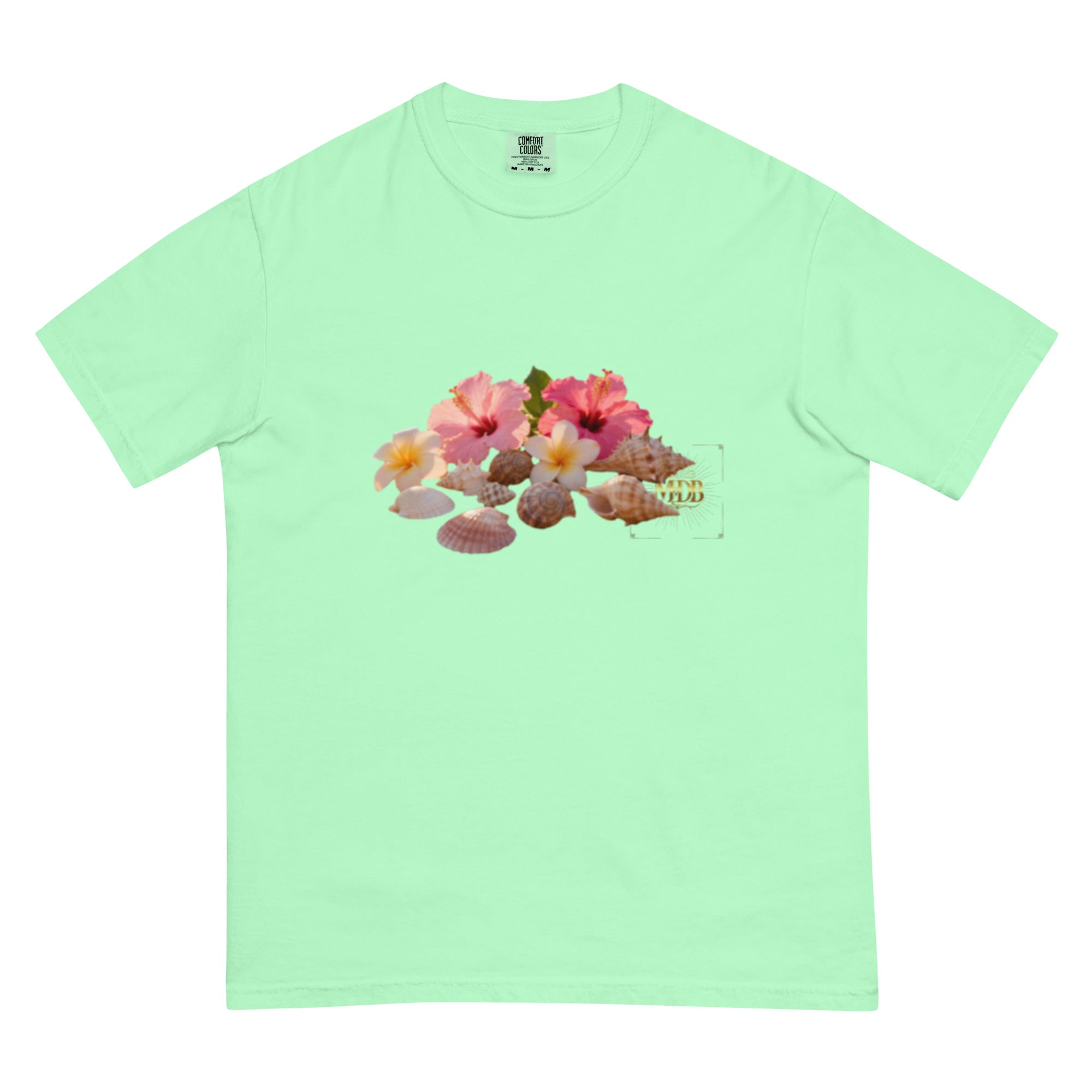 MDB Co. "FLORAL FORTUNE" Unisex garment-dyed heavyweight t-shirt