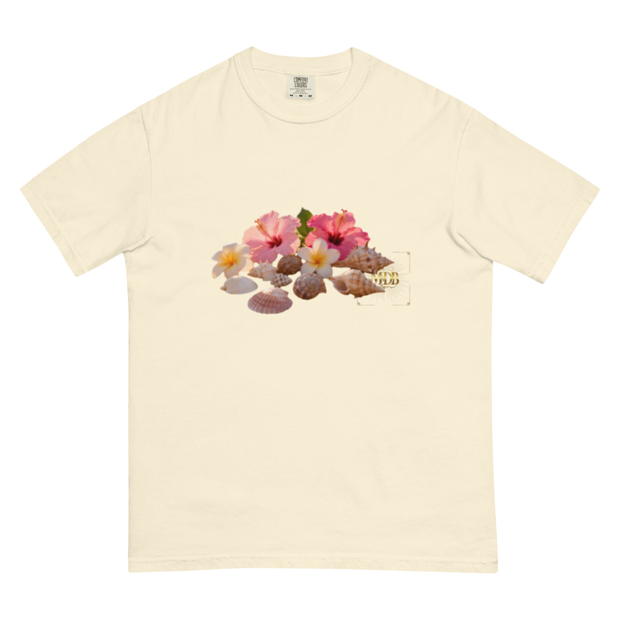 MDB Co. "FLORAL FORTUNE" Unisex garment-dyed heavyweight t-shirt