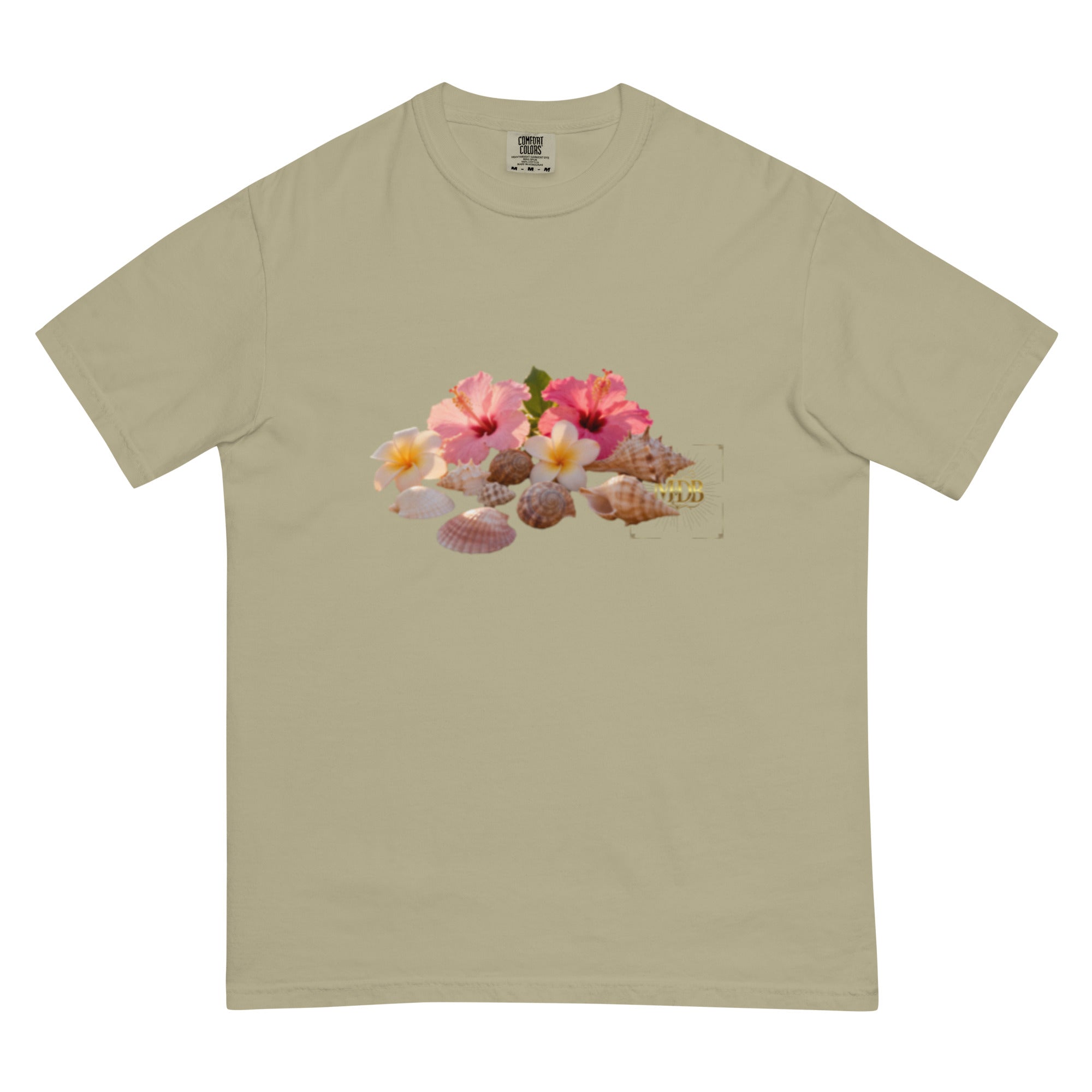 MDB Co. "FLORAL FORTUNE" Unisex garment-dyed heavyweight t-shirt