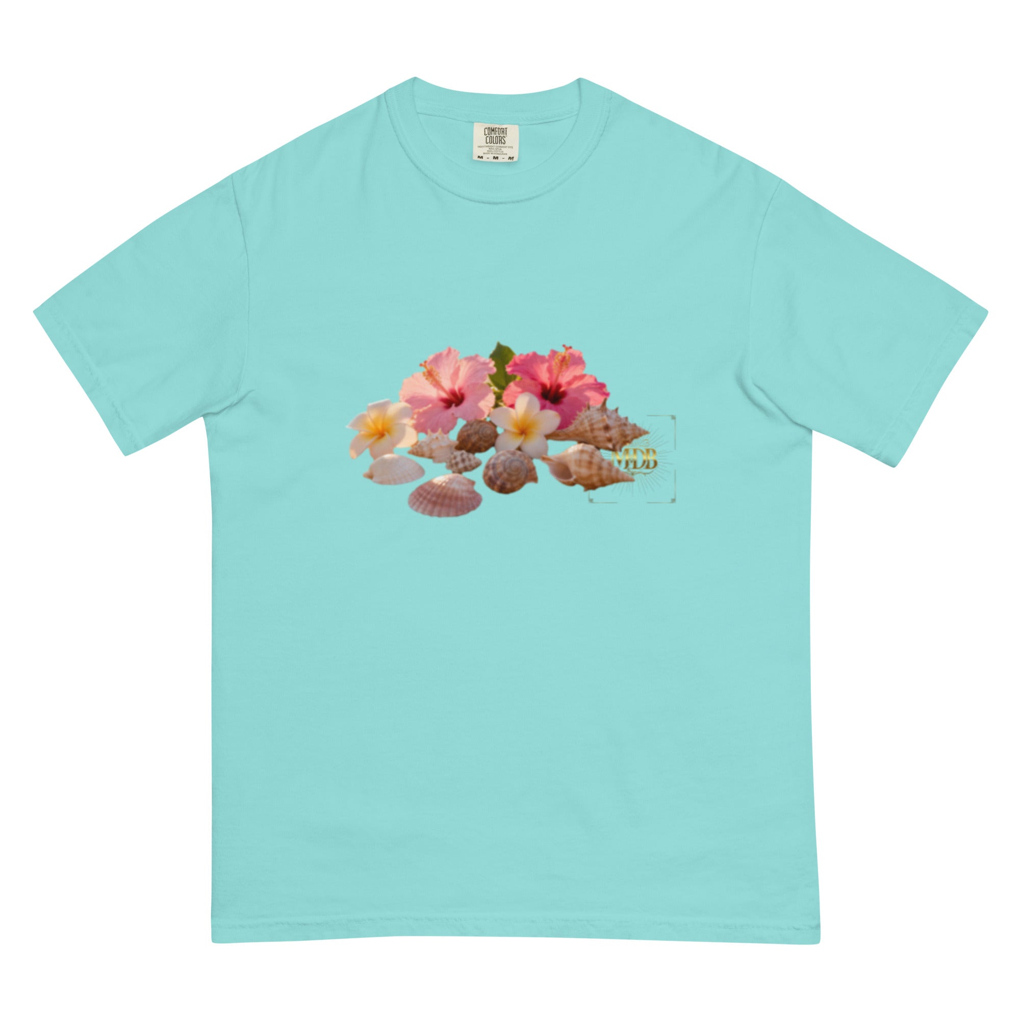 MDB Co. "FLORAL FORTUNE" Unisex garment-dyed heavyweight t-shirt