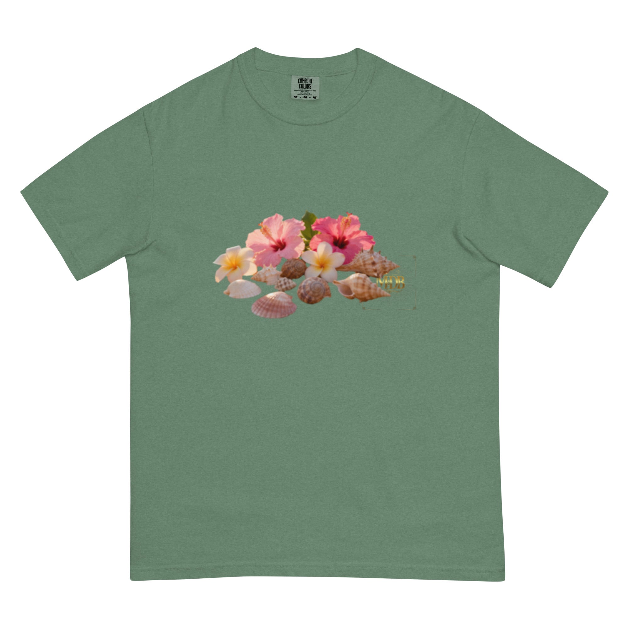 MDB Co. "FLORAL FORTUNE" Unisex garment-dyed heavyweight t-shirt