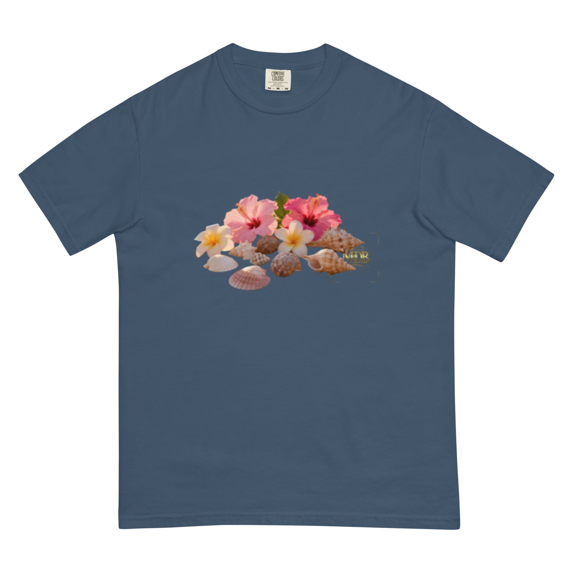 MDB Co. "FLORAL FORTUNE" Unisex garment-dyed heavyweight t-shirt