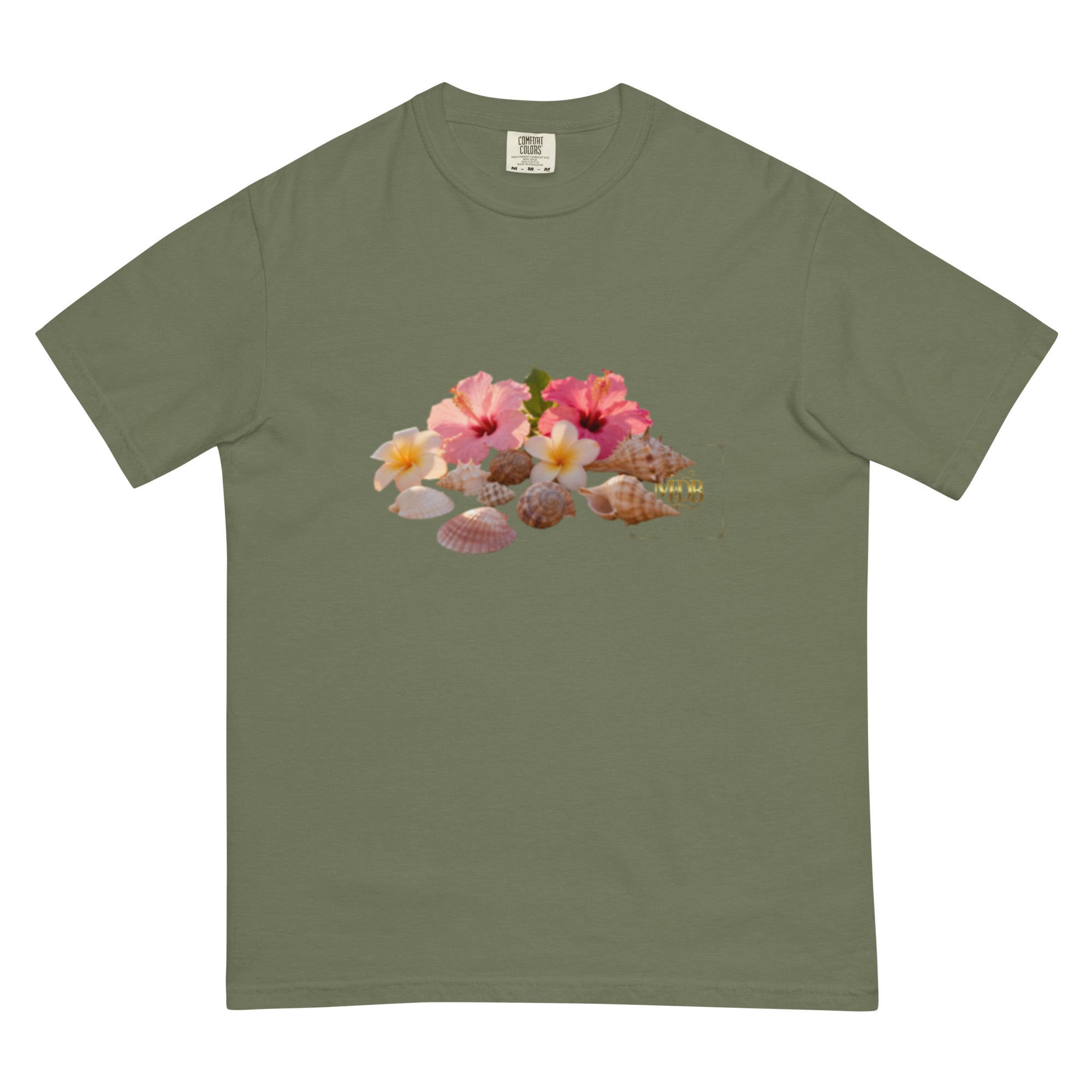 MDB Co. "FLORAL FORTUNE" Unisex garment-dyed heavyweight t-shirt