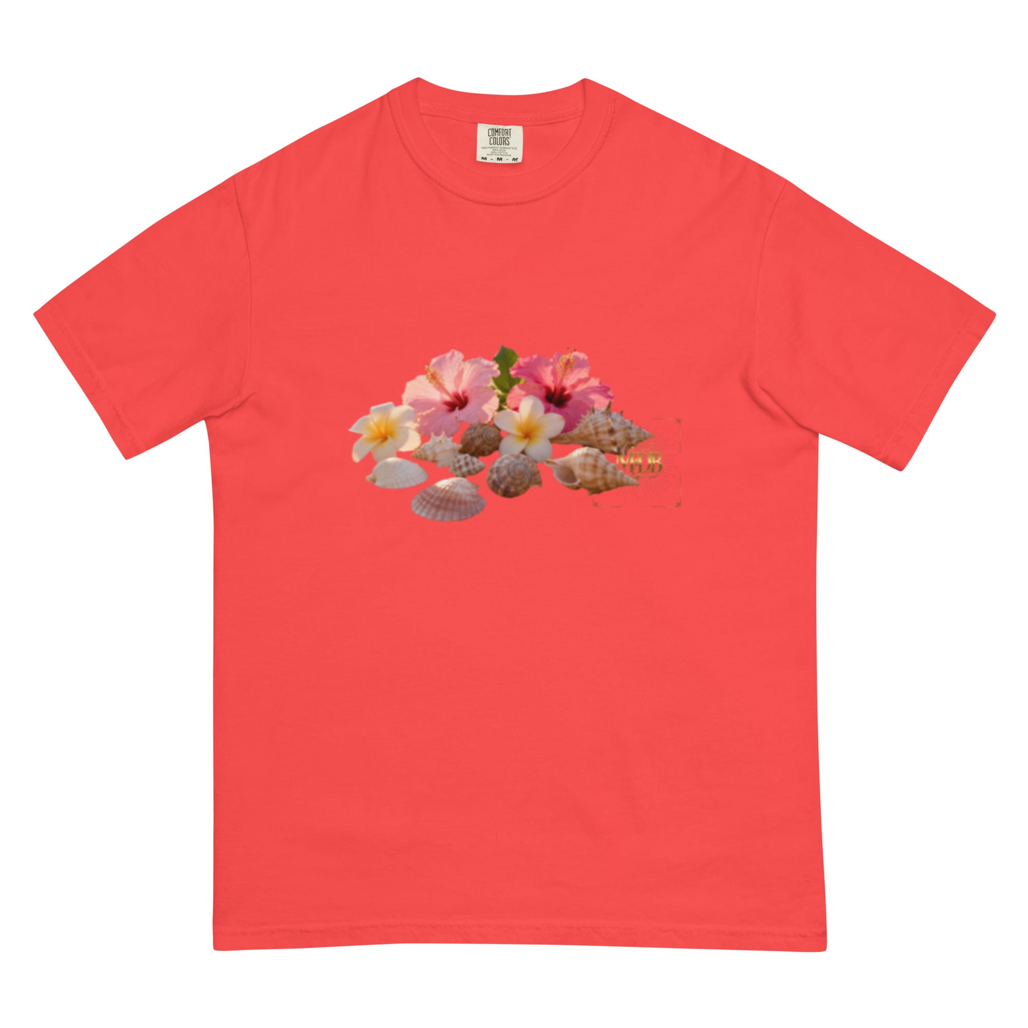 MDB Co. "FLORAL FORTUNE" Unisex garment-dyed heavyweight t-shirt