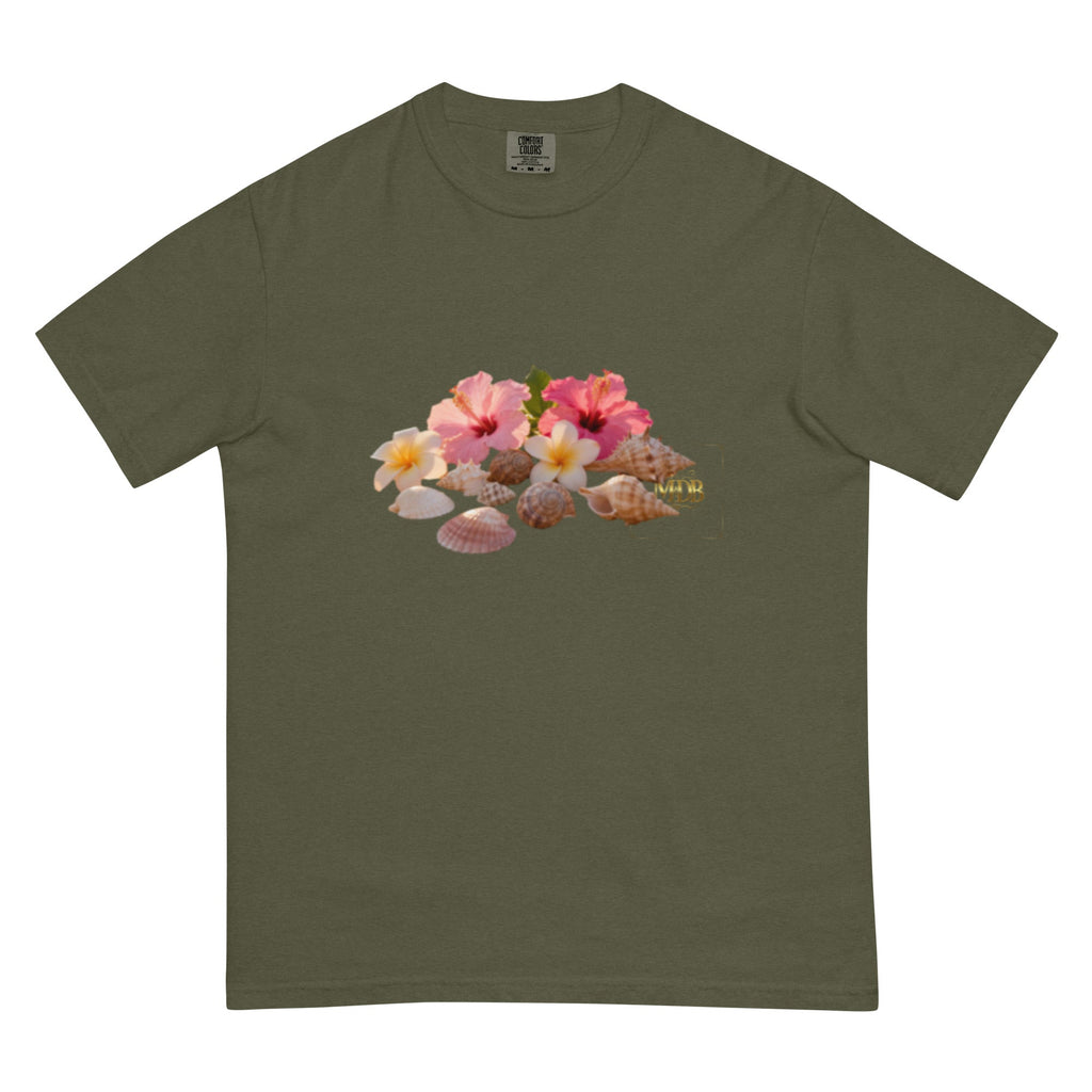 MDB Co. "FLORAL FORTUNE" Unisex garment-dyed heavyweight t-shirt