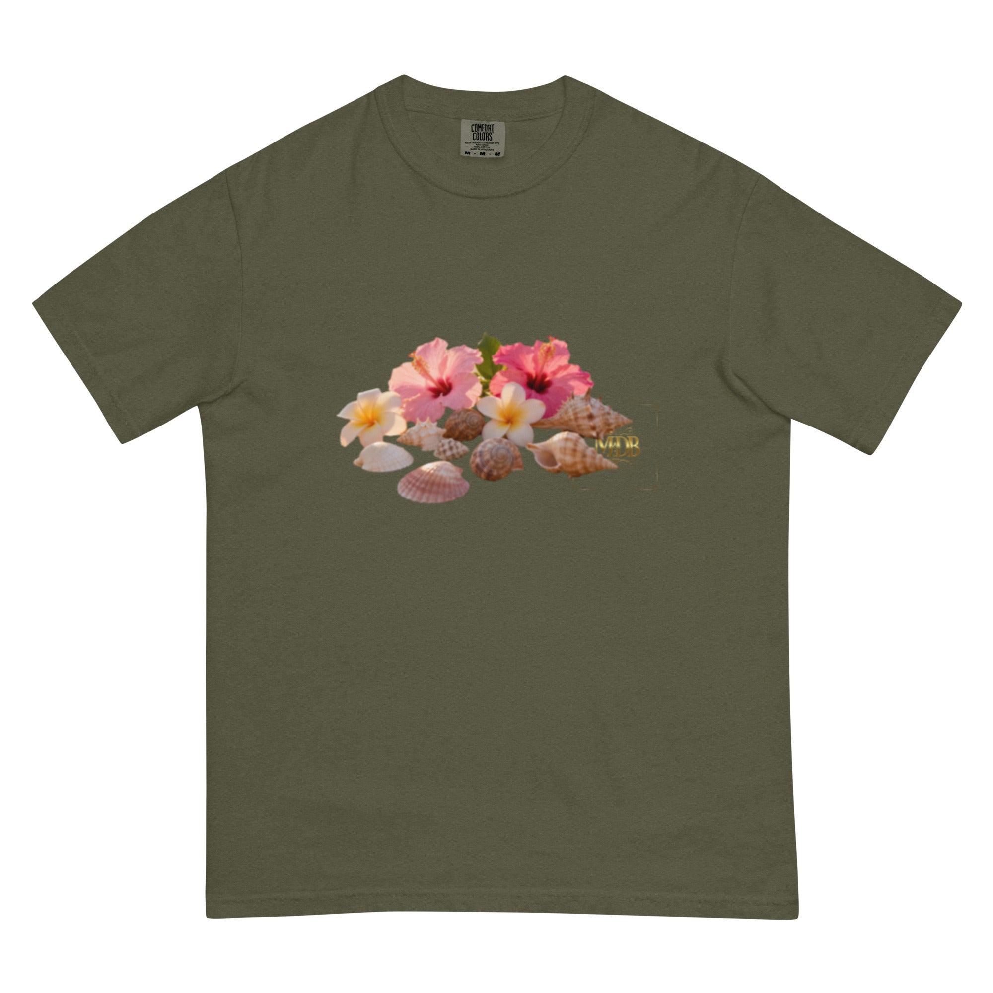 MDB Co. "FLORAL FORTUNE" Unisex garment-dyed heavyweight t-shirt