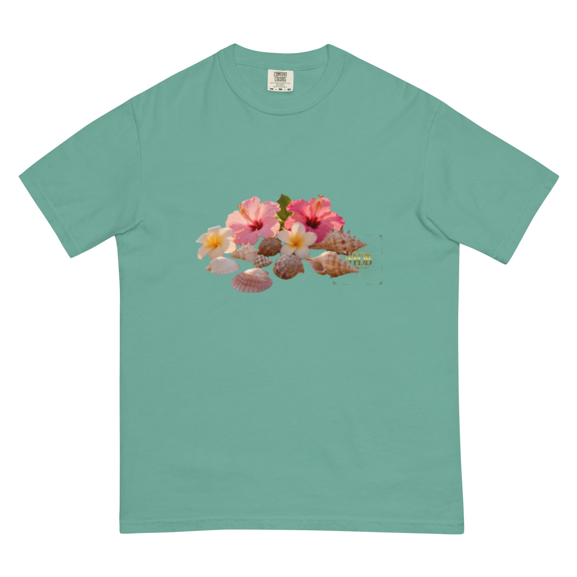 MDB Co. "FLORAL FORTUNE" Unisex garment-dyed heavyweight t-shirt