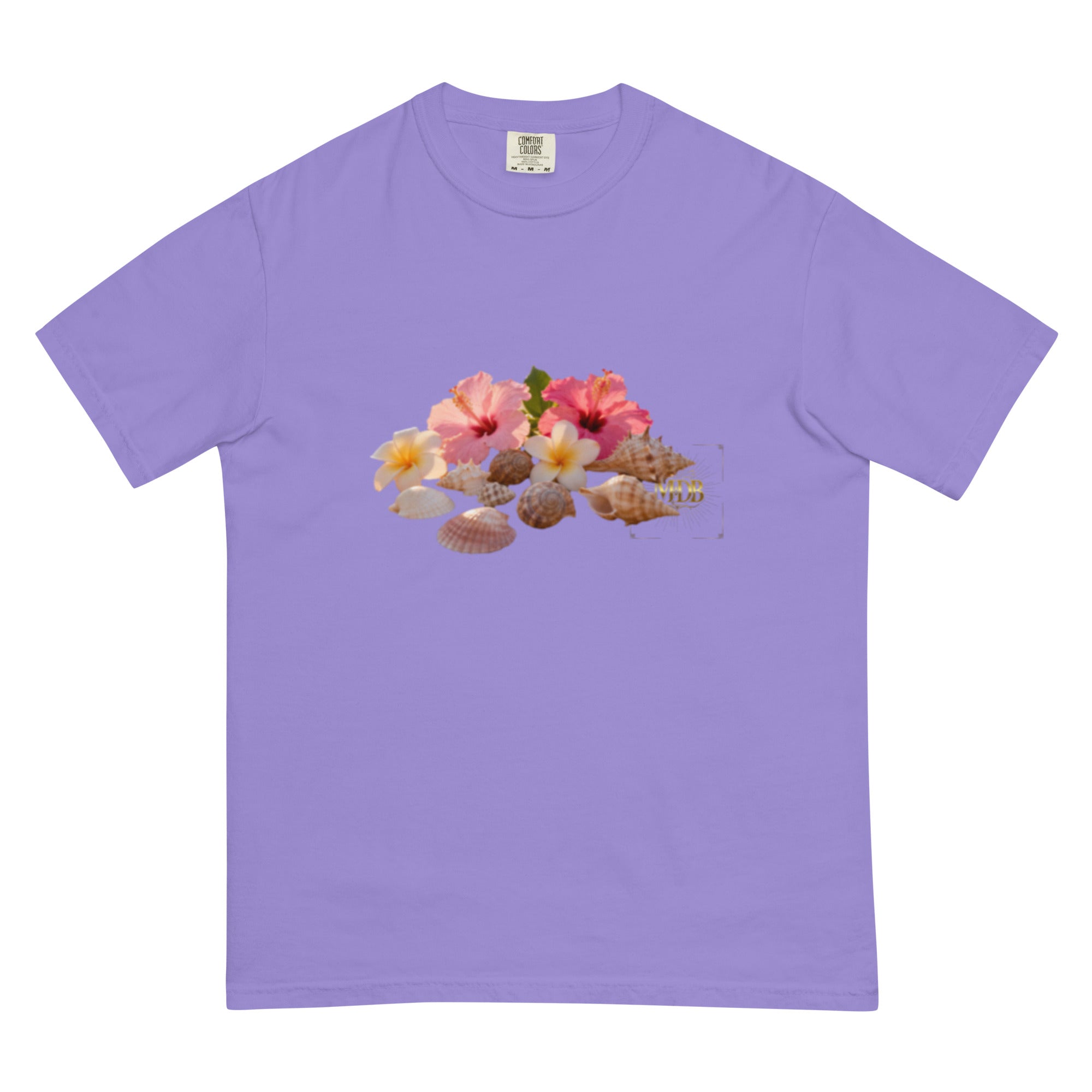 MDB Co. "FLORAL FORTUNE" Unisex garment-dyed heavyweight t-shirt