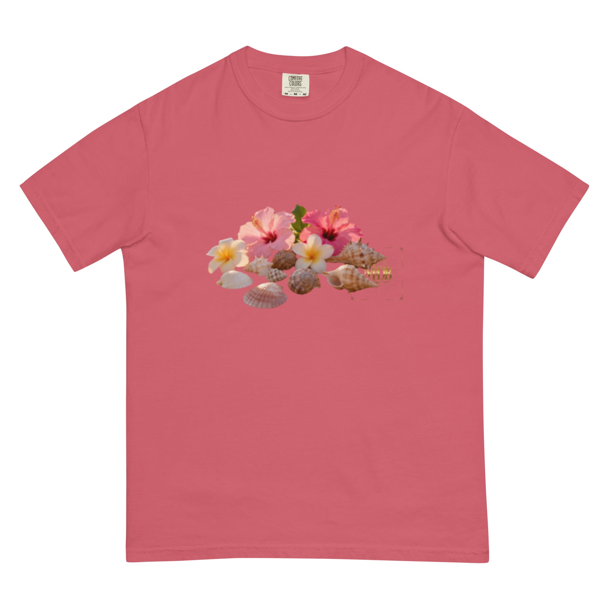 MDB Co. "FLORAL FORTUNE" Unisex garment-dyed heavyweight t-shirt