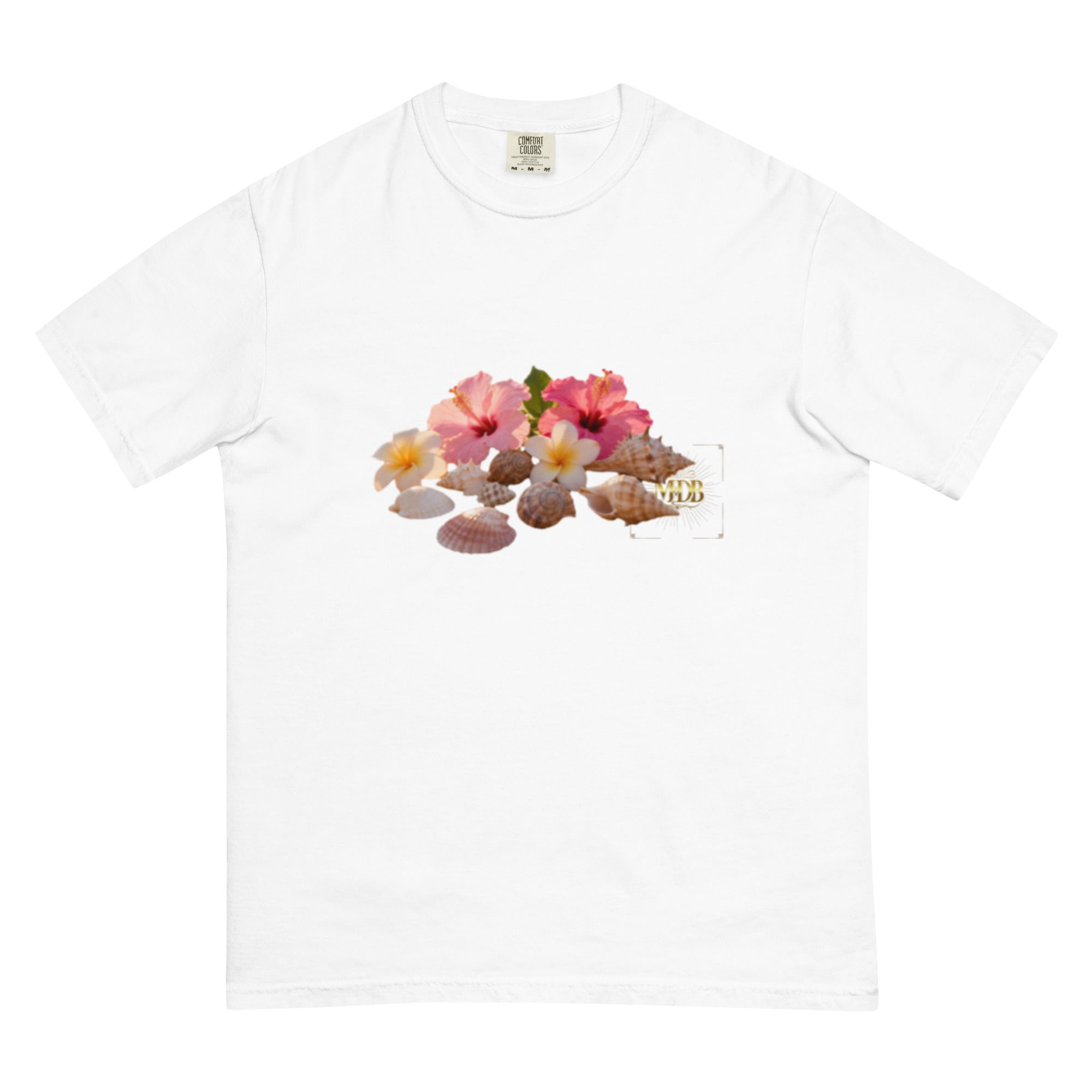 MDB Co. "FLORAL FORTUNE" Unisex garment-dyed heavyweight t-shirt