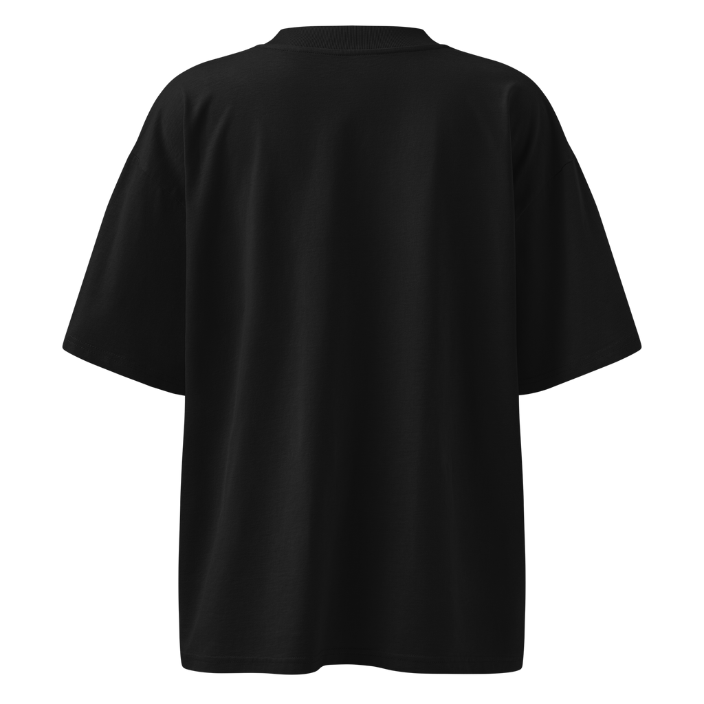 Magnetic Abundance Unisex Organic Cotton Oversized High Neck T Shirt