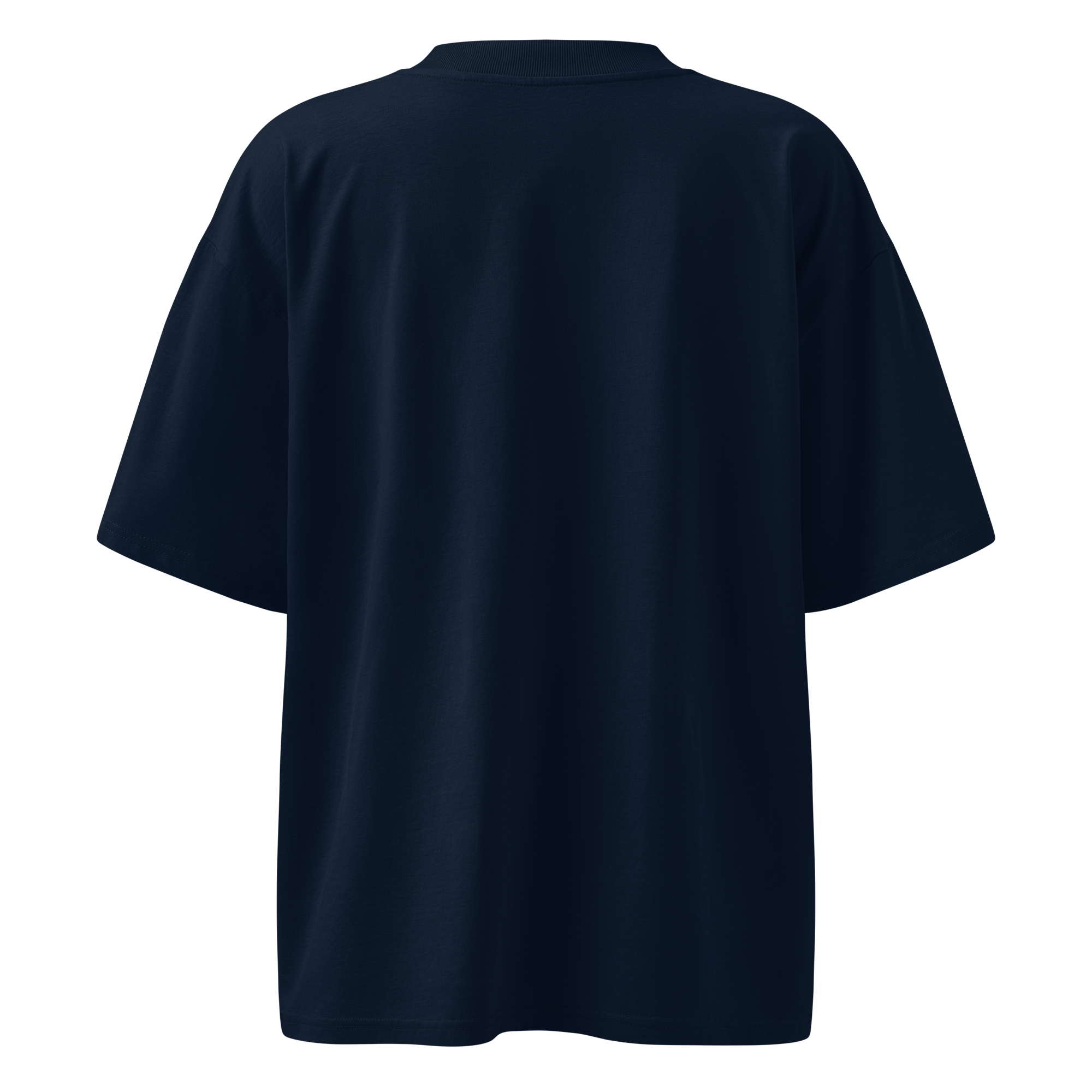 Magnetic Abundance Unisex Organic Cotton Oversized High Neck T Shirt