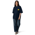 Magnetic Abundance Unisex Organic Cotton Oversized High Neck T Shirt