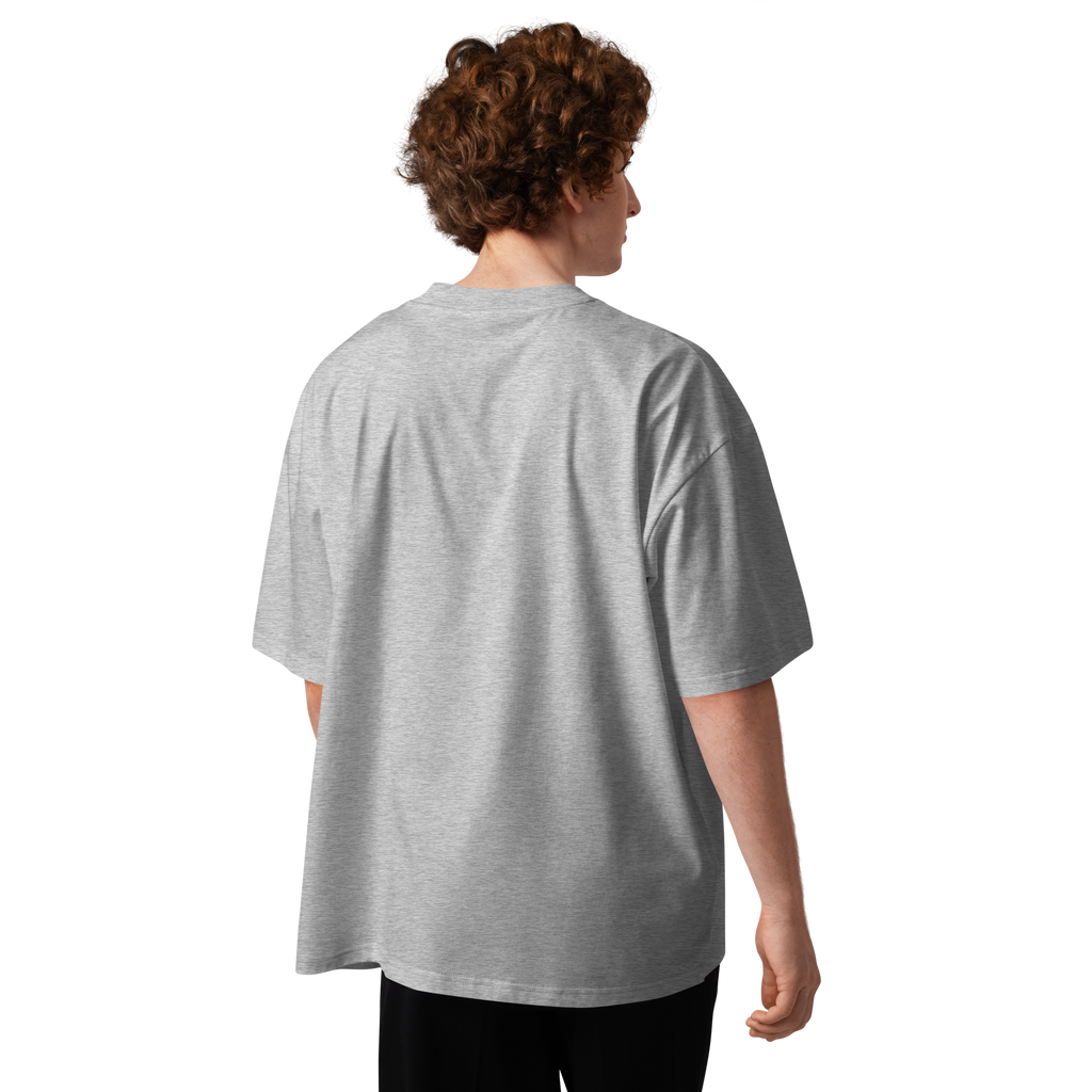 Magnetic Abundance Unisex Organic Cotton Oversized High Neck T Shirt